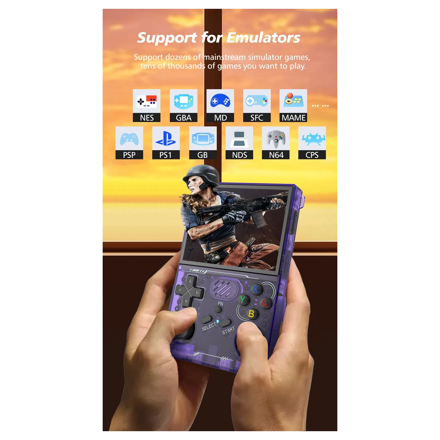 New R36XX Retro Game Console, 3.5-inch Screen, WiFi Function, Linux System, Open Source Handheld Game Console, Portable Retro Game Console -