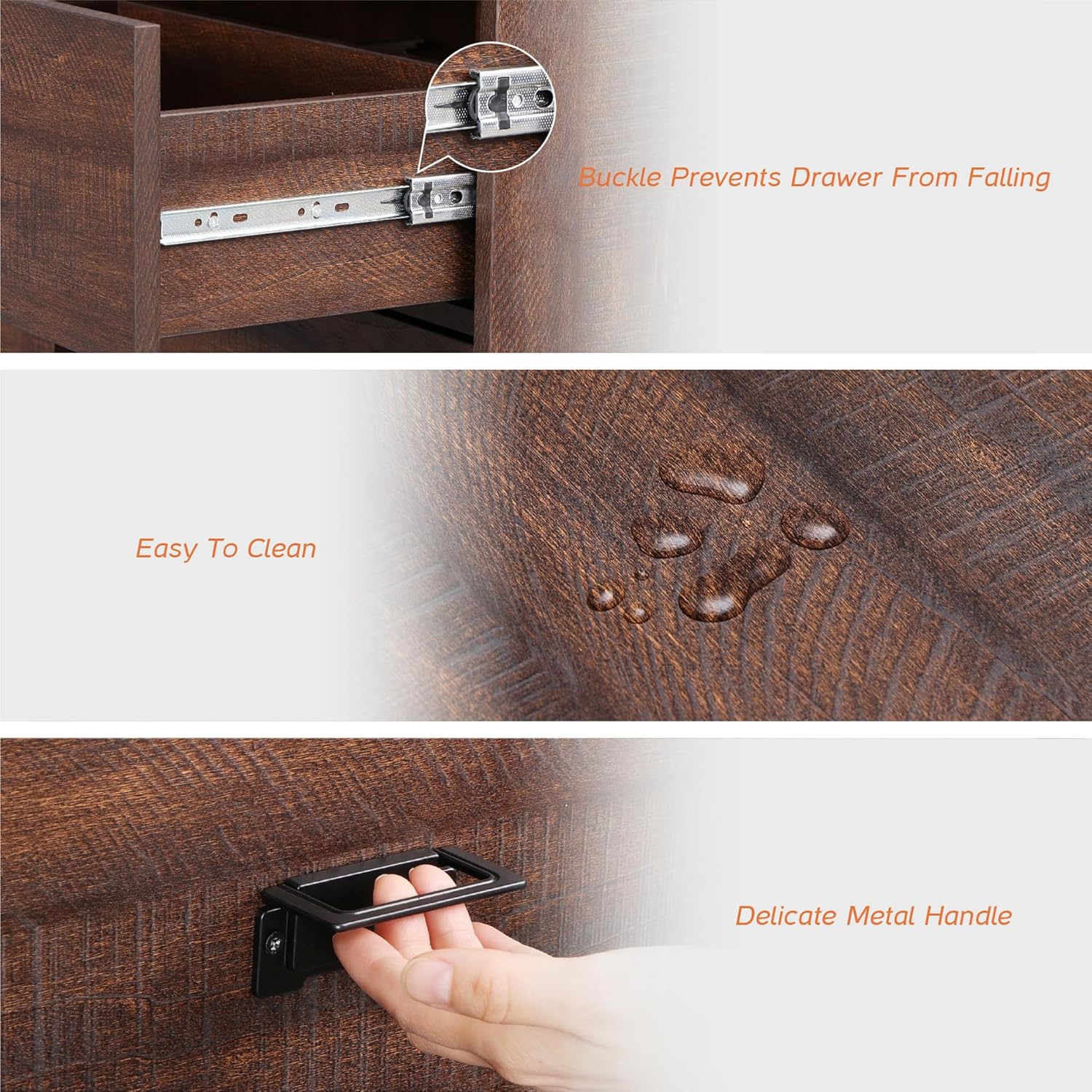 WAMPAT – Armoire garde-manger de 73,6 po, armoire de rangement en bois moderne Farmhouse avec tiroirs, portes et tablettes réglables pour salle