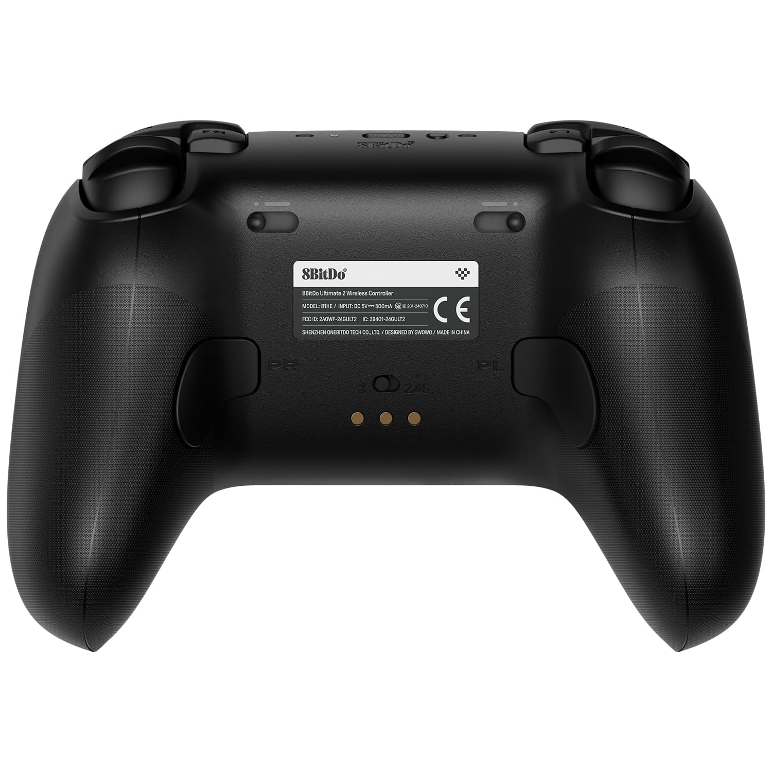 Refurbished - 8BitDo Ultimate 2 Wireless Gaming Controller with TMR Joysticks, Switchable Hall Effect/Tactile Triggers for Windows & Android, Black