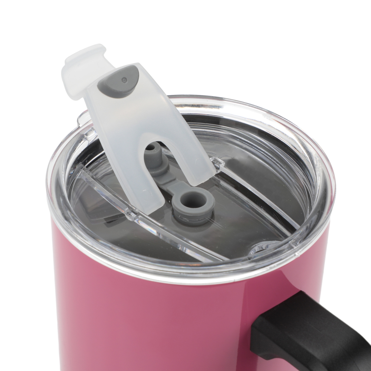 40 oz Stainless Steel Tumbler with Handle and Straw