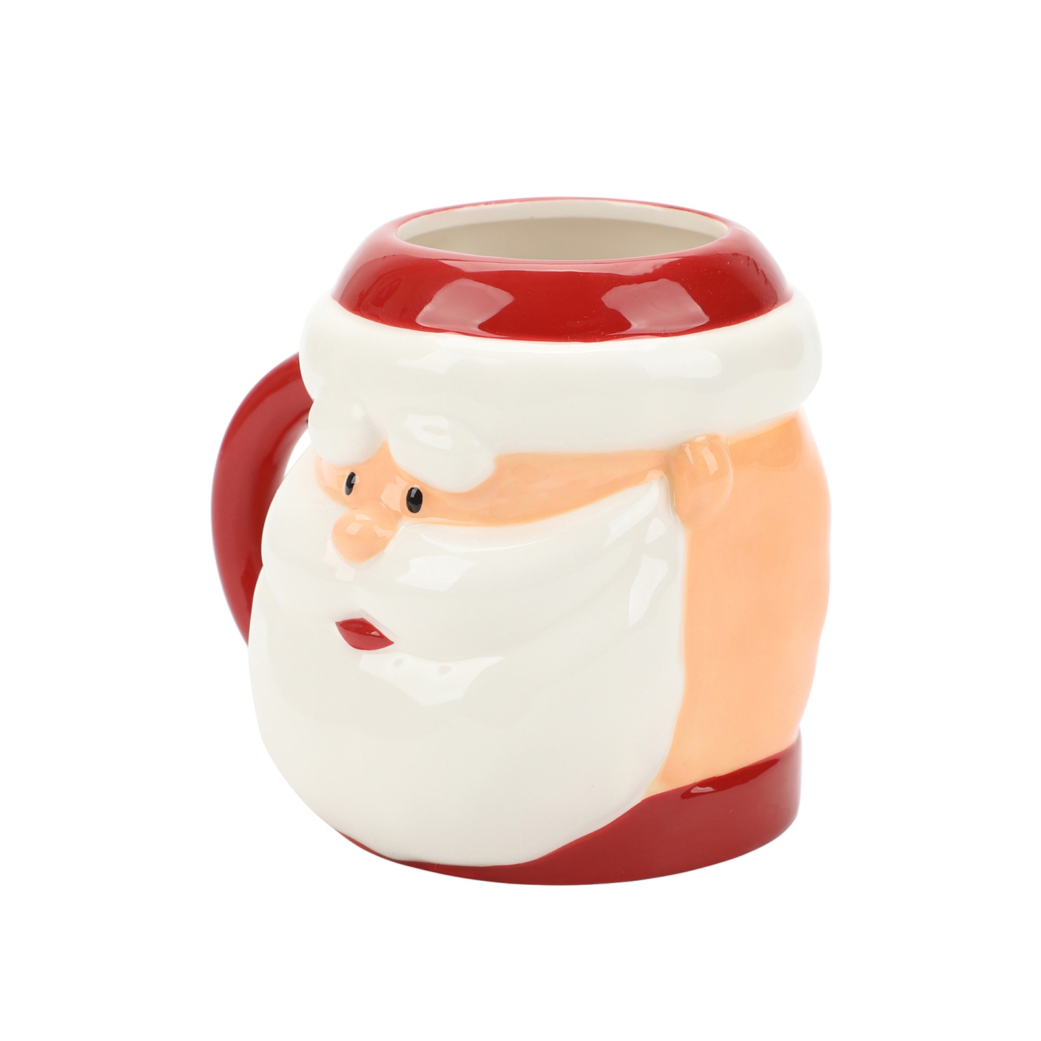 Tasse sculptée de Rudolph le renne au nez rouge du père Noël Kris Kringle 16&nbsp;oz