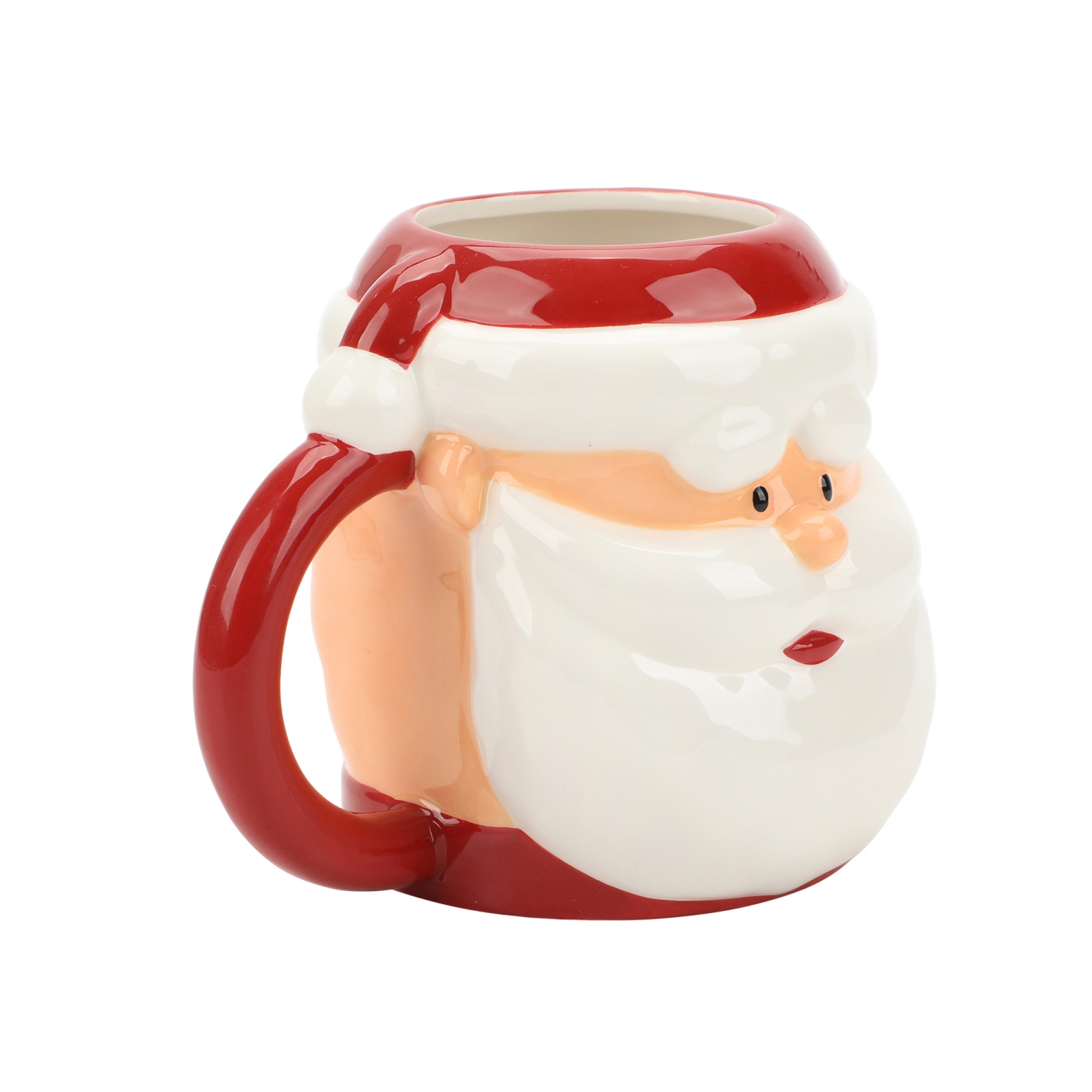Tasse sculptée de Rudolph le renne au nez rouge du père Noël Kris Kringle 16&nbsp;oz