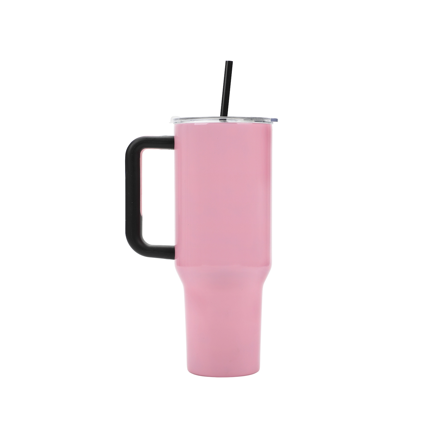 40 oz Stainless Steel Tumbler with Handle and Straw