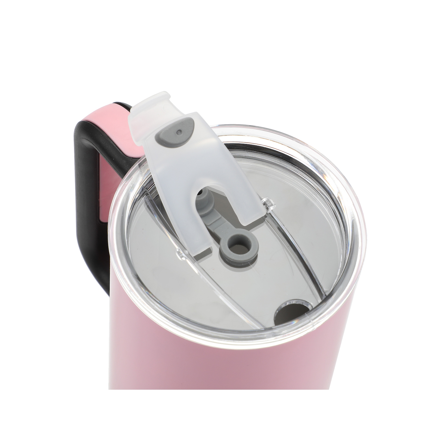 40 oz Stainless Steel Tumbler with Handle and Straw