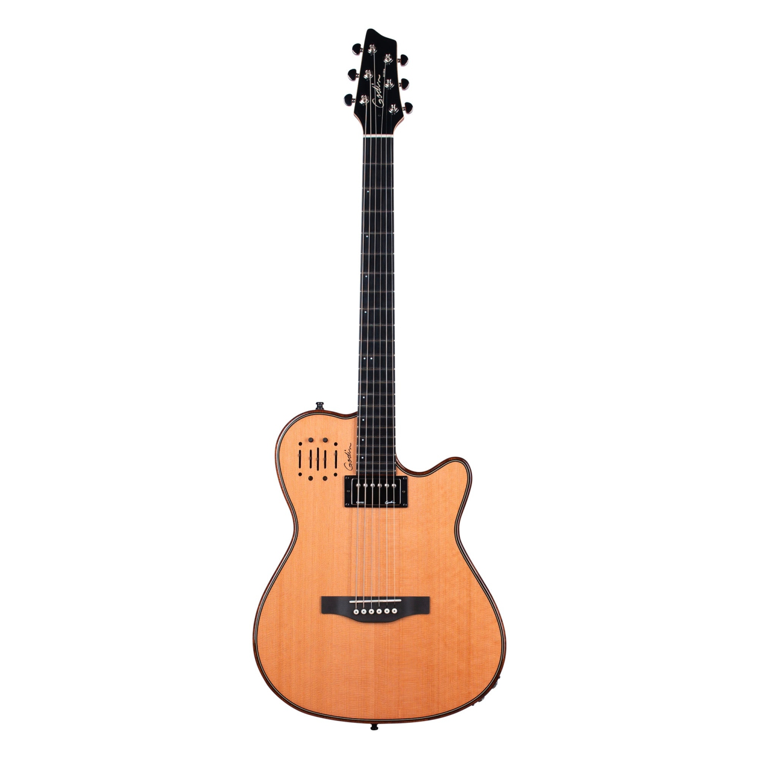 Guitare électrique A6 Ultra Dlx Nat de Godin avec sac – FABRIQUÉ AU CANADA