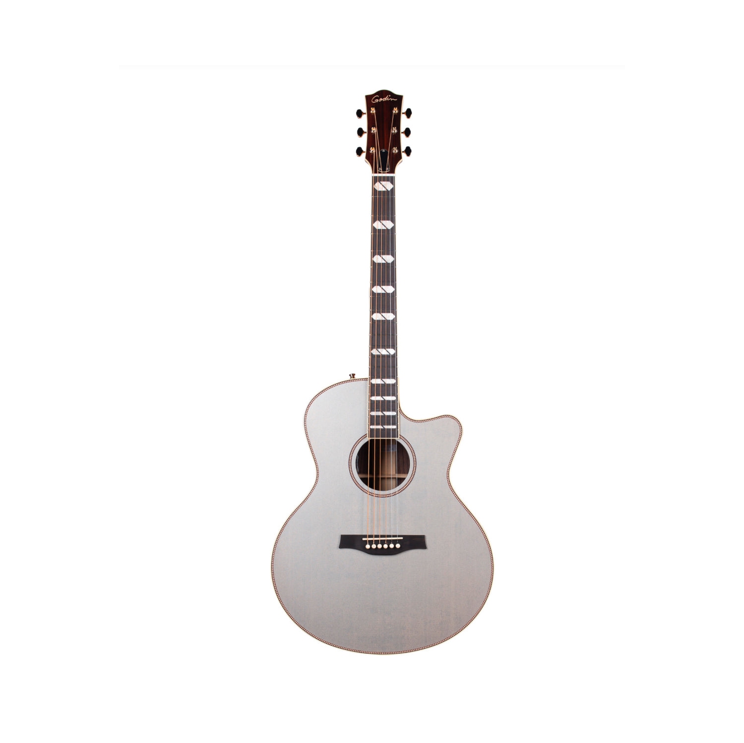 Mini guitare acoustique grand format Connaisseur MJ Satina RW 053360 de Godin avec étui rigide - FABRIQUÉ AU CANADA