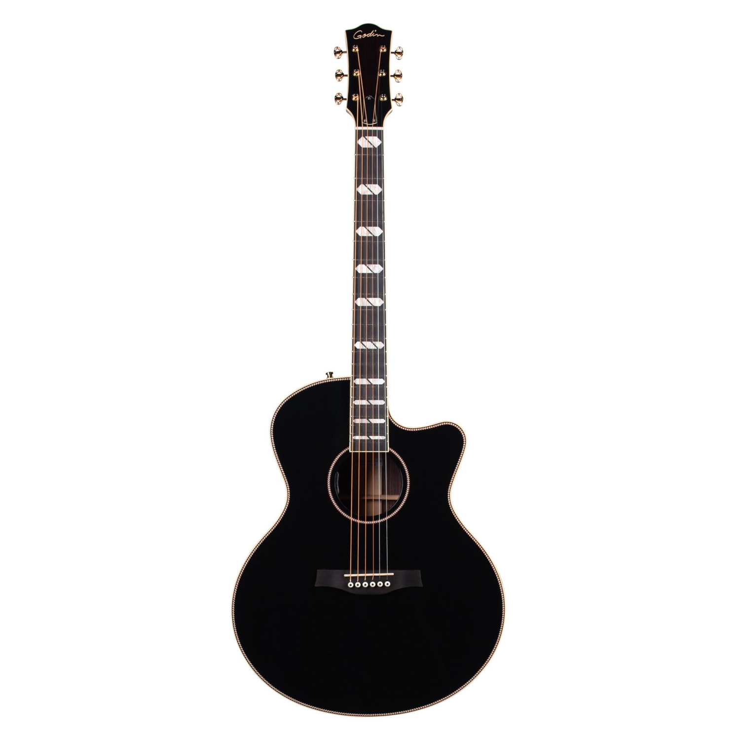 Godin 053353 Connaisseur MJ Blk RW Acoustic Guitar With Hardshell Case - MADE IN CANADA