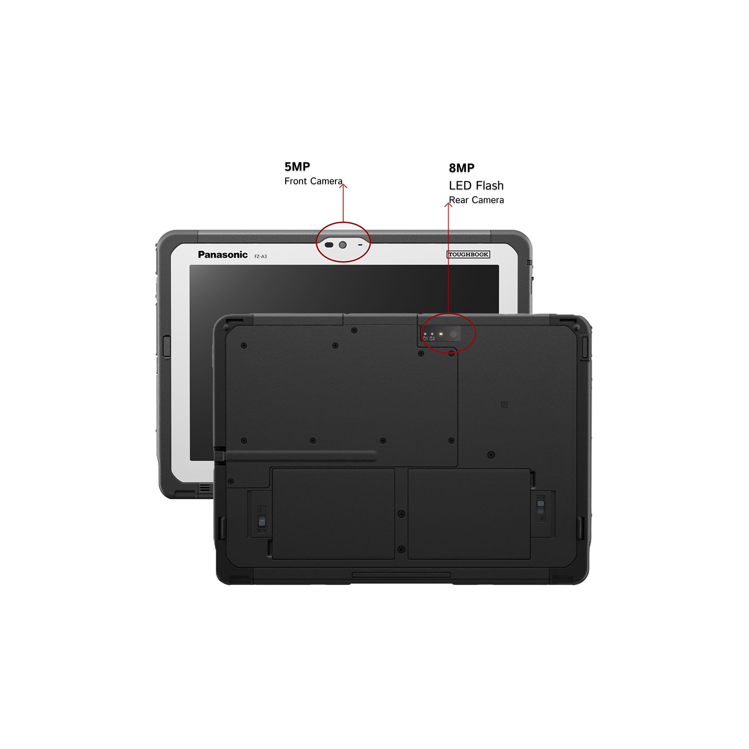 Refurbished- Toughbook FZ-A3, 10.1" WUXGA, Qualcomm SDM660, 2D BAR LASER, Android 11
