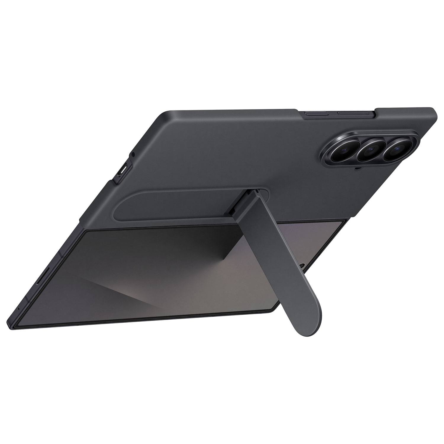 Étui en silicone Samsung avec support pour Galaxy Z Fold7 - Noir