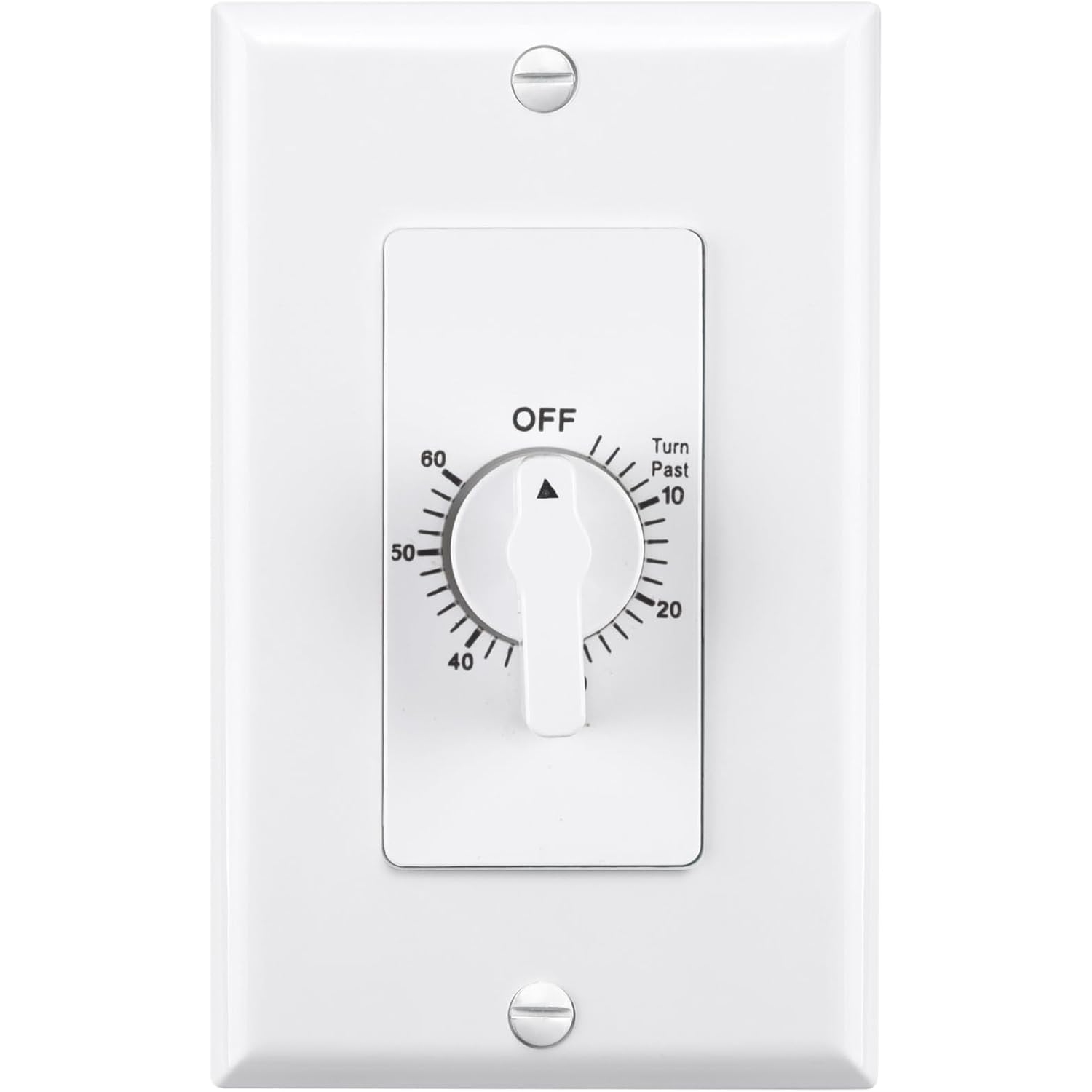 BN-LINK – Minuterie murale robuste à compte à rebours à ressort de 60 minutes, interrupteur mécanique, pour ventilateur de salle de bain, minuterie,