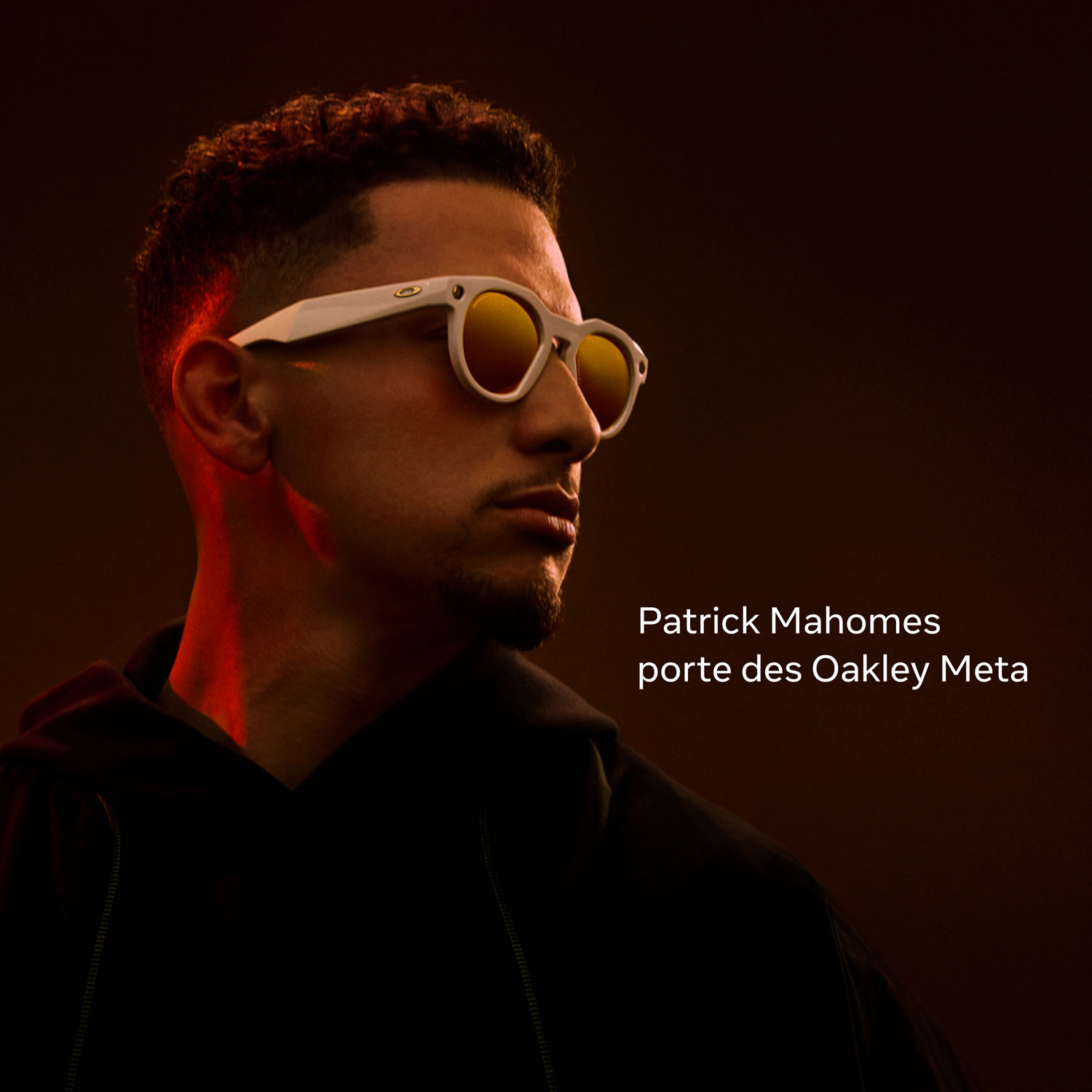 Lunettes intelligentes HSTN Meta d'Oakley avec intelligence artificielle, photo, vidéo, audio et assistant vocal - Gris chaud/Rubis Prizm