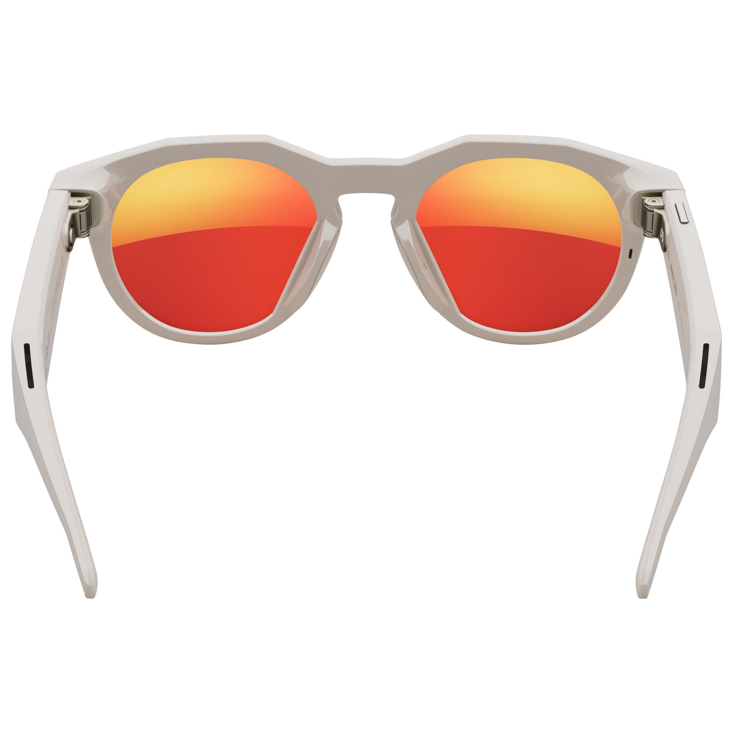 Lunettes intelligentes HSTN Meta d'Oakley avec intelligence artificielle, photo, vidéo, audio et assistant vocal - Gris chaud/Rubis Prizm