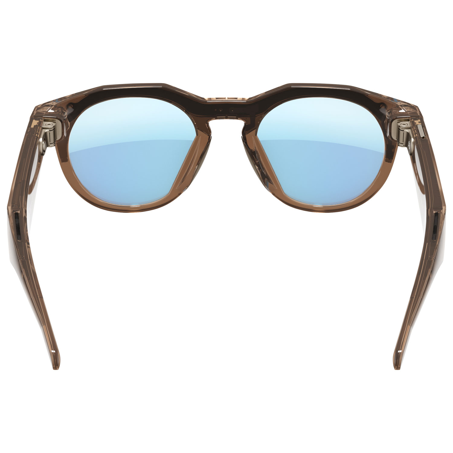 Lunettes intelligentes HSTN Meta d'Oakley avec intelligence artificielle, photo, vidéo, audio et assistant vocal - Brun fumé/Bleu polarisé Prizm