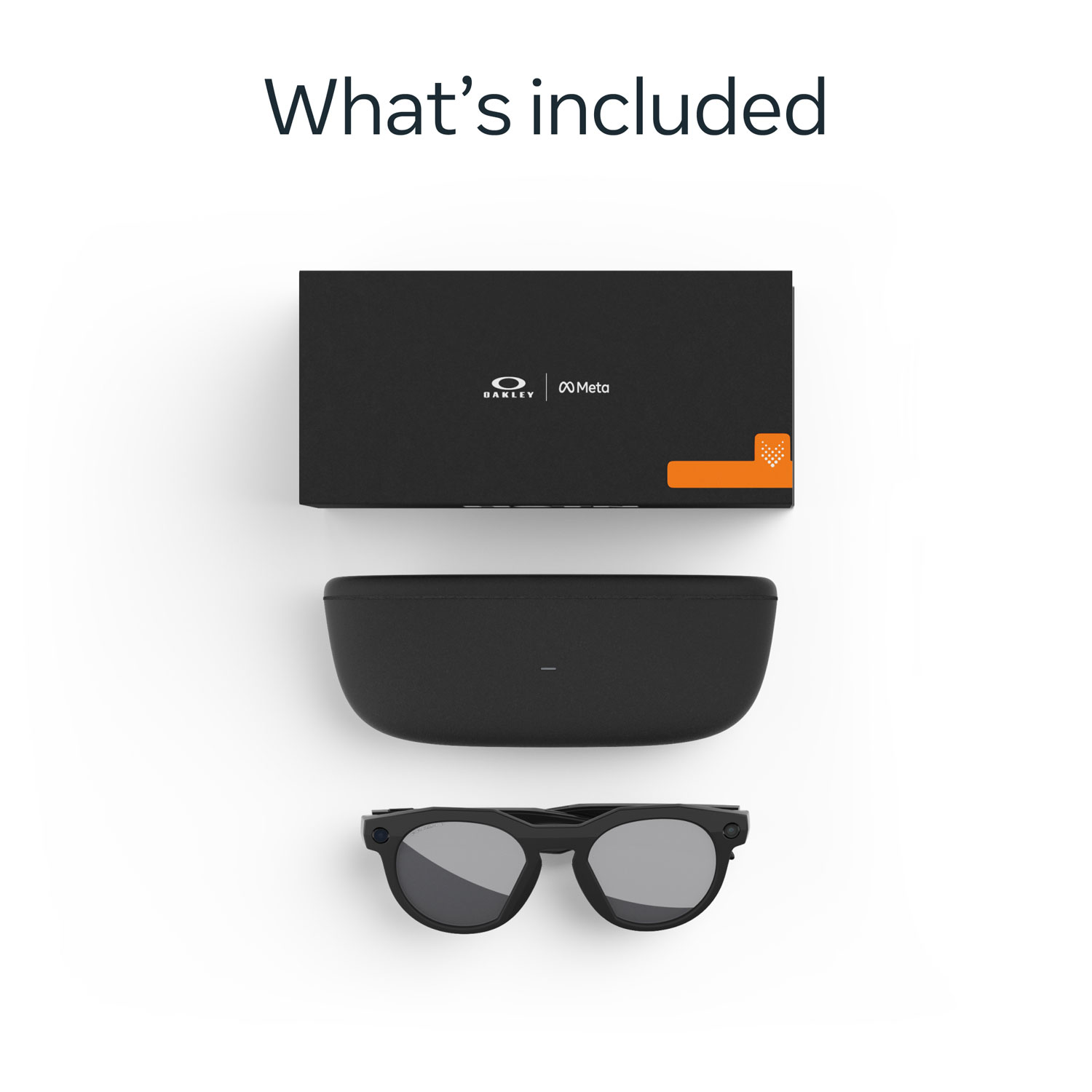Oakley Meta HSTN Glasses with AI, Photo, Video, Audio & Voice Assistant - Black/ Prizm Black Polarized