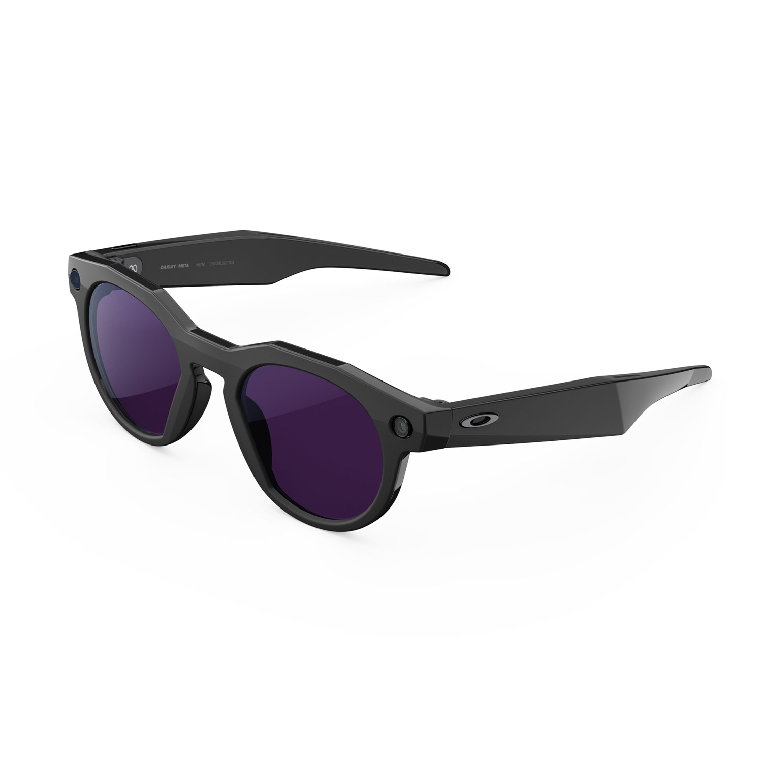Oakley Meta HSTN Glasses with AI, Photo, Video, Audio & Voice Assistant - Black/Clear to Amethyst Transitions