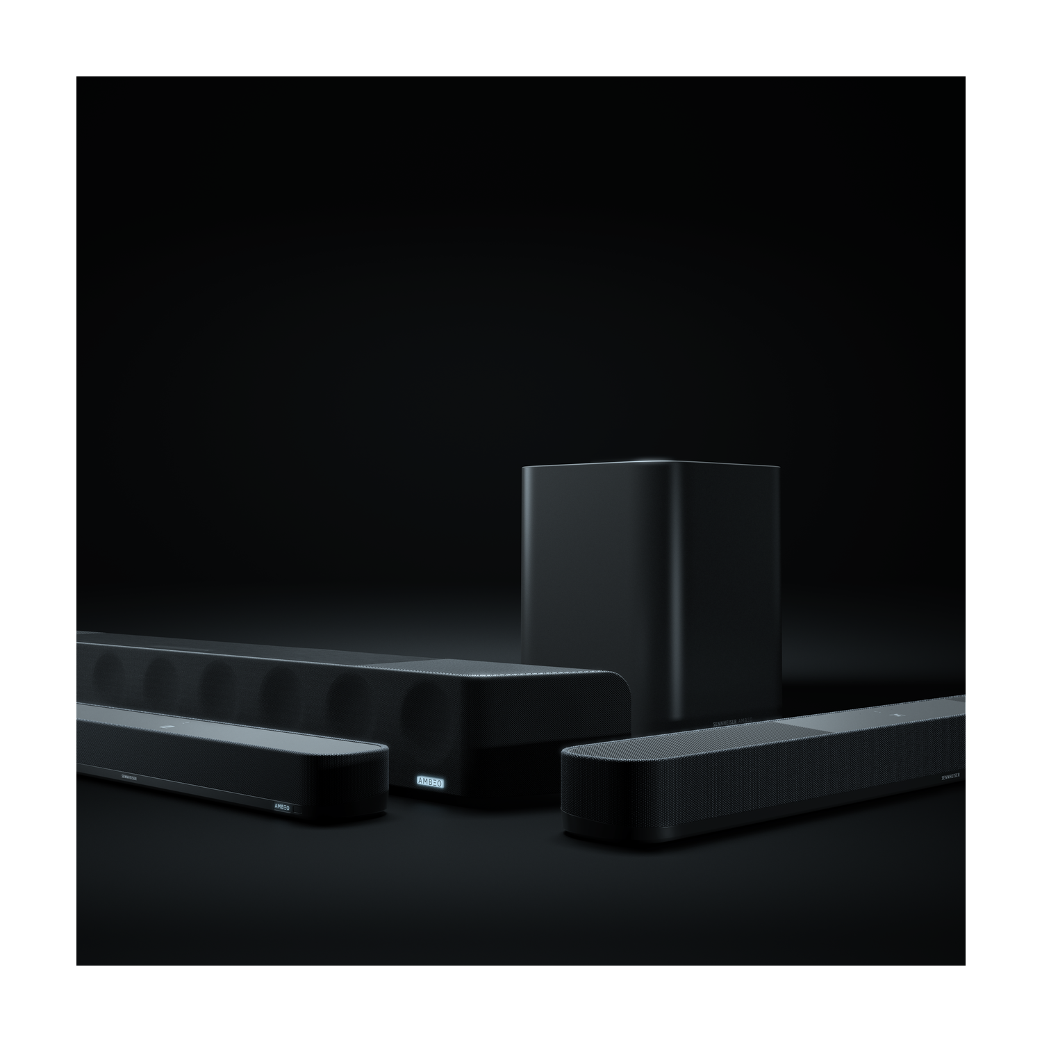 Haut-parleur d'extrêmes graves de 350 W Ambeo Sub de Sennheiser - Anthracite