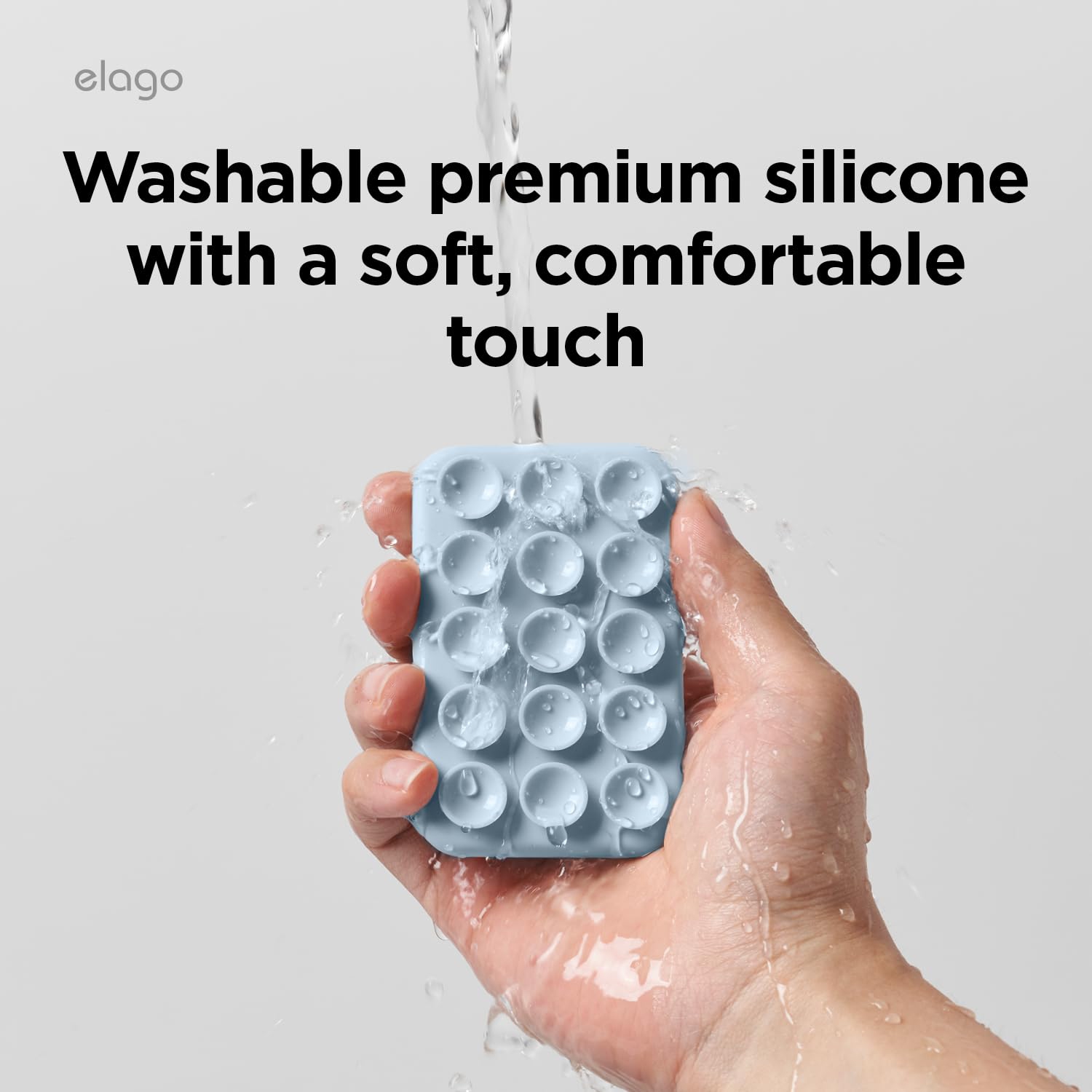 Support de téléphone magnétique à ventouse Elago compatible avec l'étui MagSafe, support adhésif amovible en silicone pour iPhone, égoportraits/vidéo