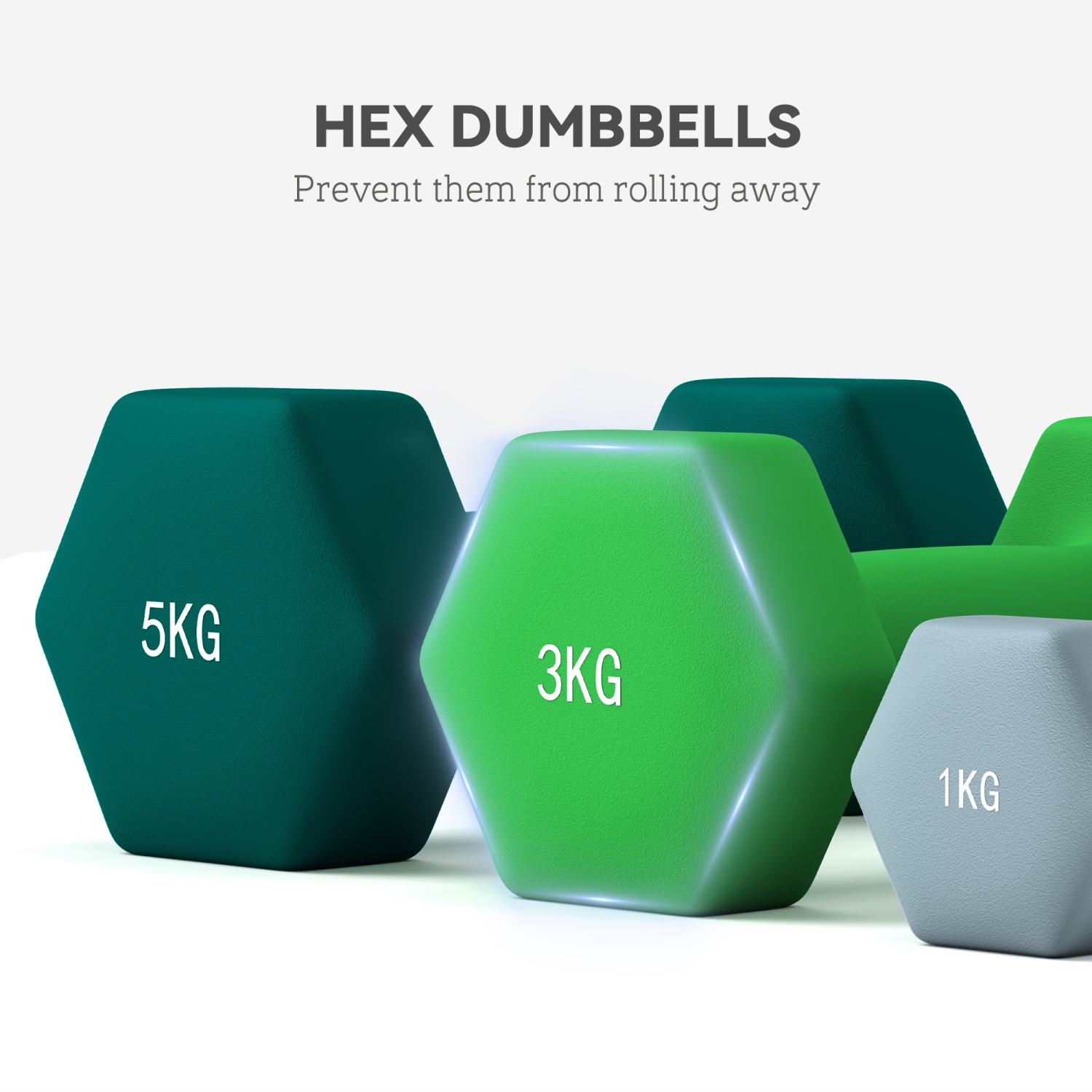Ensemble d'haltères hexagonaux de 40 LB DE Soozier avec support vertical, haltères réglables, poids pour les mains pour l'entraînement musculaire à