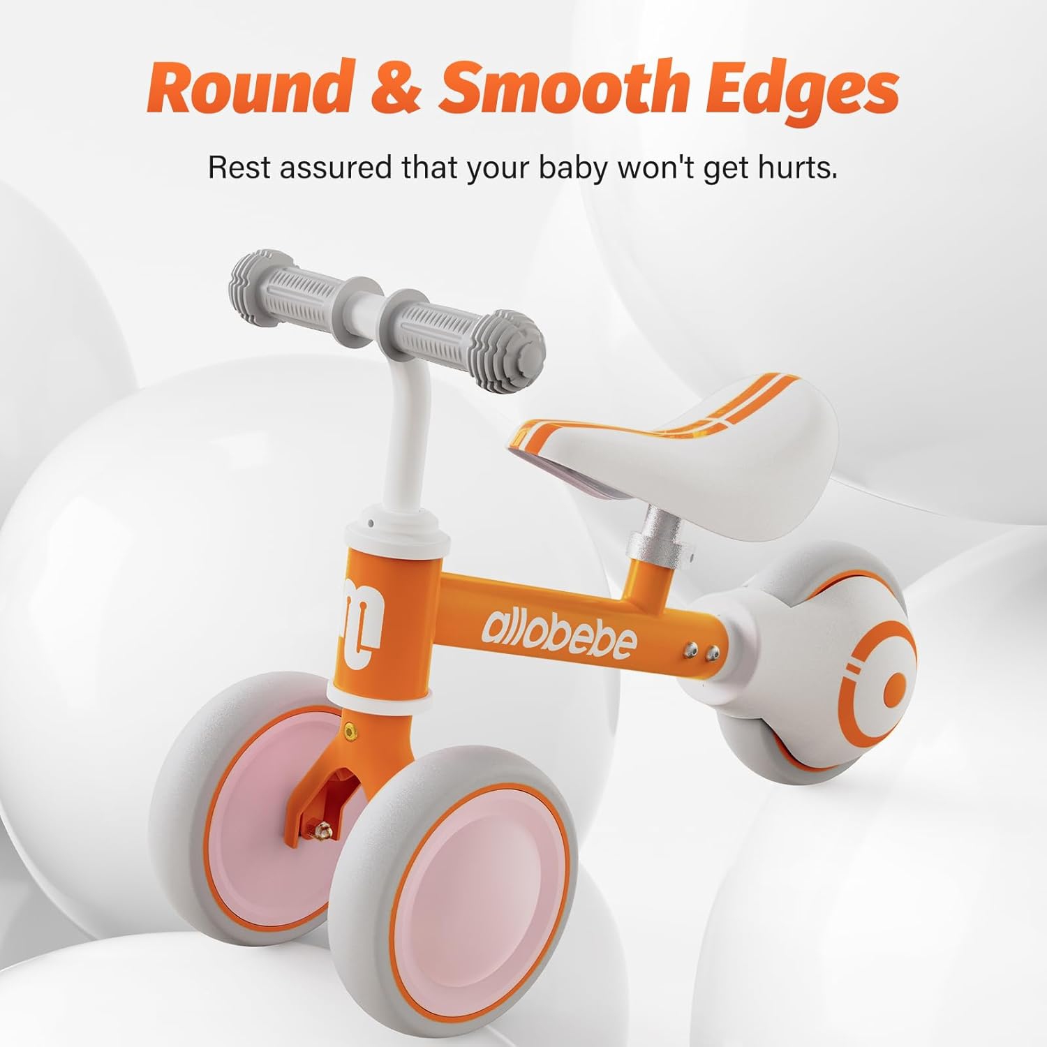 Draisienne de bébé, motos adorables pour tout-petits de 12-36 mois Cadeaux pour fille de 1 an pour faire passer bébé de debout à course avec siège