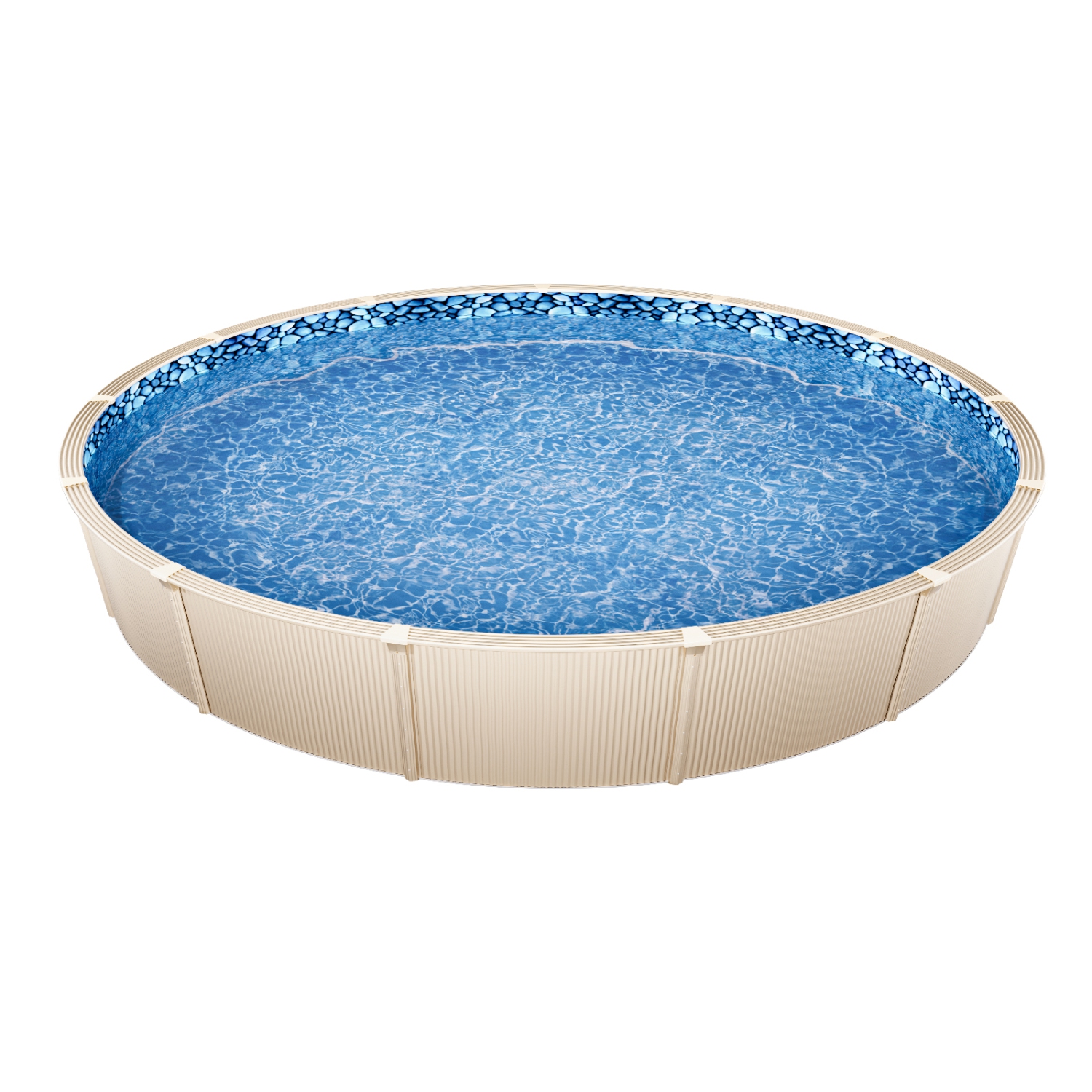 VEVOR 18-ft Round Above Ground Pool Liner, Unibead Pool Liners, Standard Gauge, 52inch Wall Height, Designed for Steel Sided Above-Ground Swimming