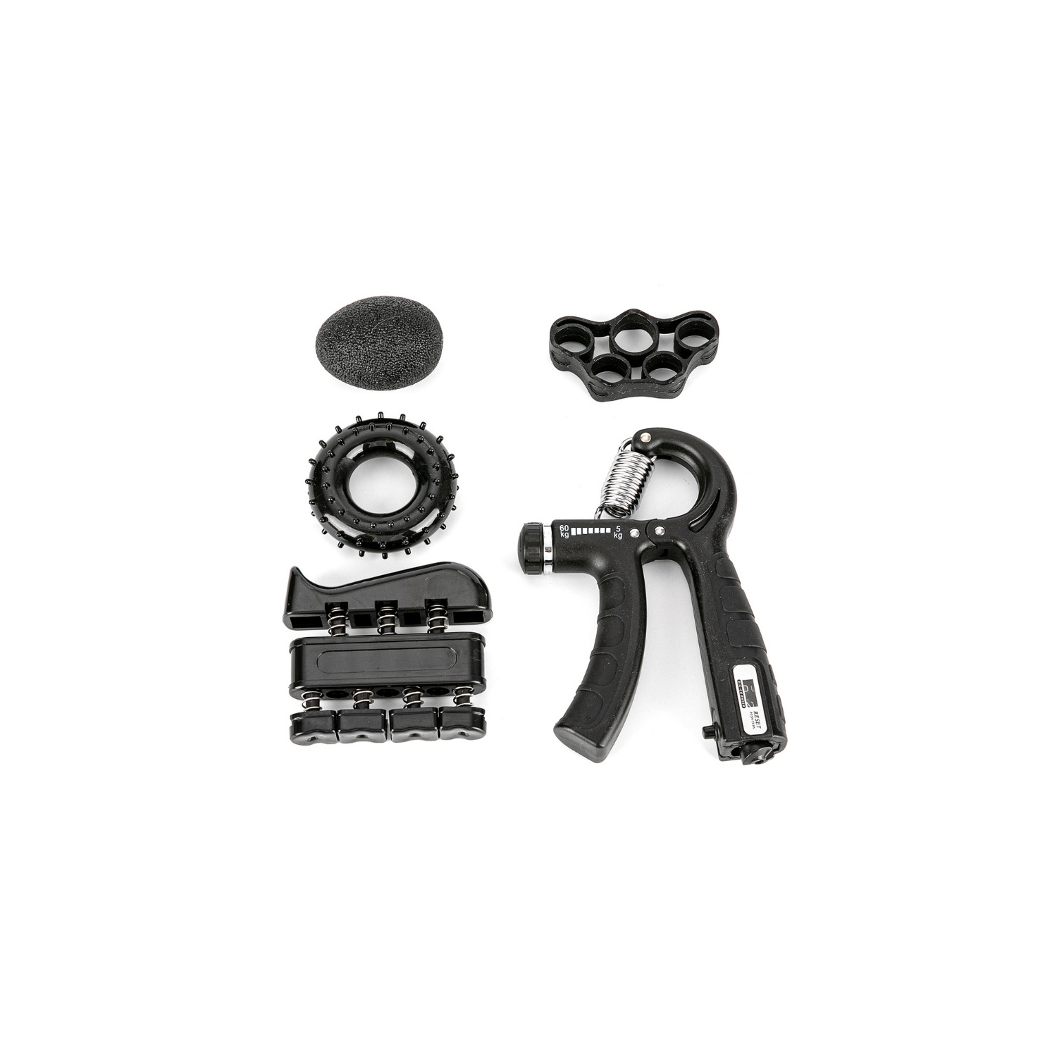 Poignée ajustable – Ensemble complet d'entraînement de force avec repose-poignets et exercices pour les mains pour les muscles