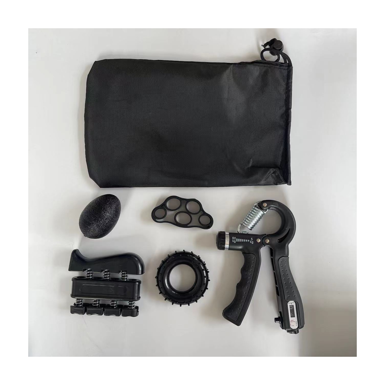 Poignée ajustable – Ensemble complet d'entraînement de force avec repose-poignets et exercices pour les mains pour les muscles