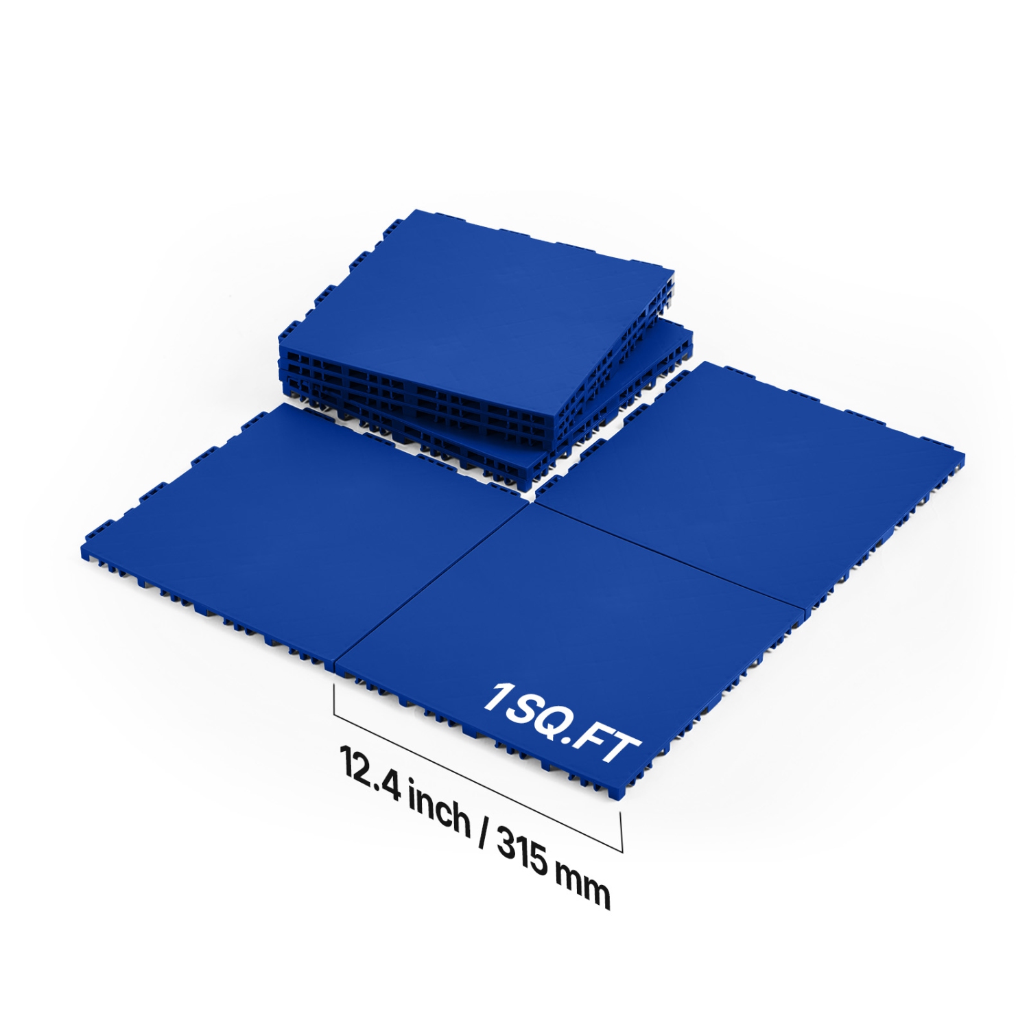 VEVOR 12 x 12 in 8 Pcs Dryland Tiles for Hockey Floor Mat, Interlocking Versatile Training Surface, Dance Floor Tiles, Hockey Training Equipment