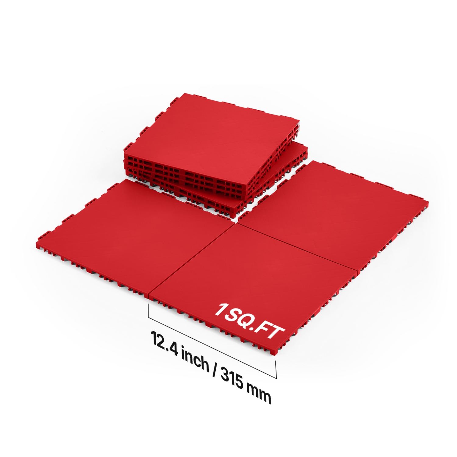 VEVOR 12 x 12 in 8 Pcs Dryland Tiles for Hockey Floor Mat, Interlocking Versatile Training Surface, Dance Floor Tiles, Hockey Training Equipment