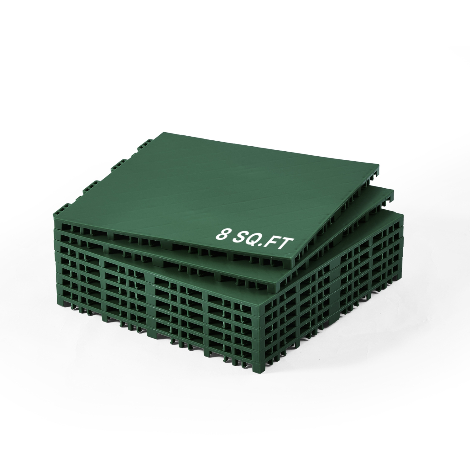 VEVOR 12 x 12 in 8 Pcs Dryland Tiles for Hockey Floor Mat, Interlocking Versatile Training Surface, Dance Floor Tiles, Hockey Training Equipment