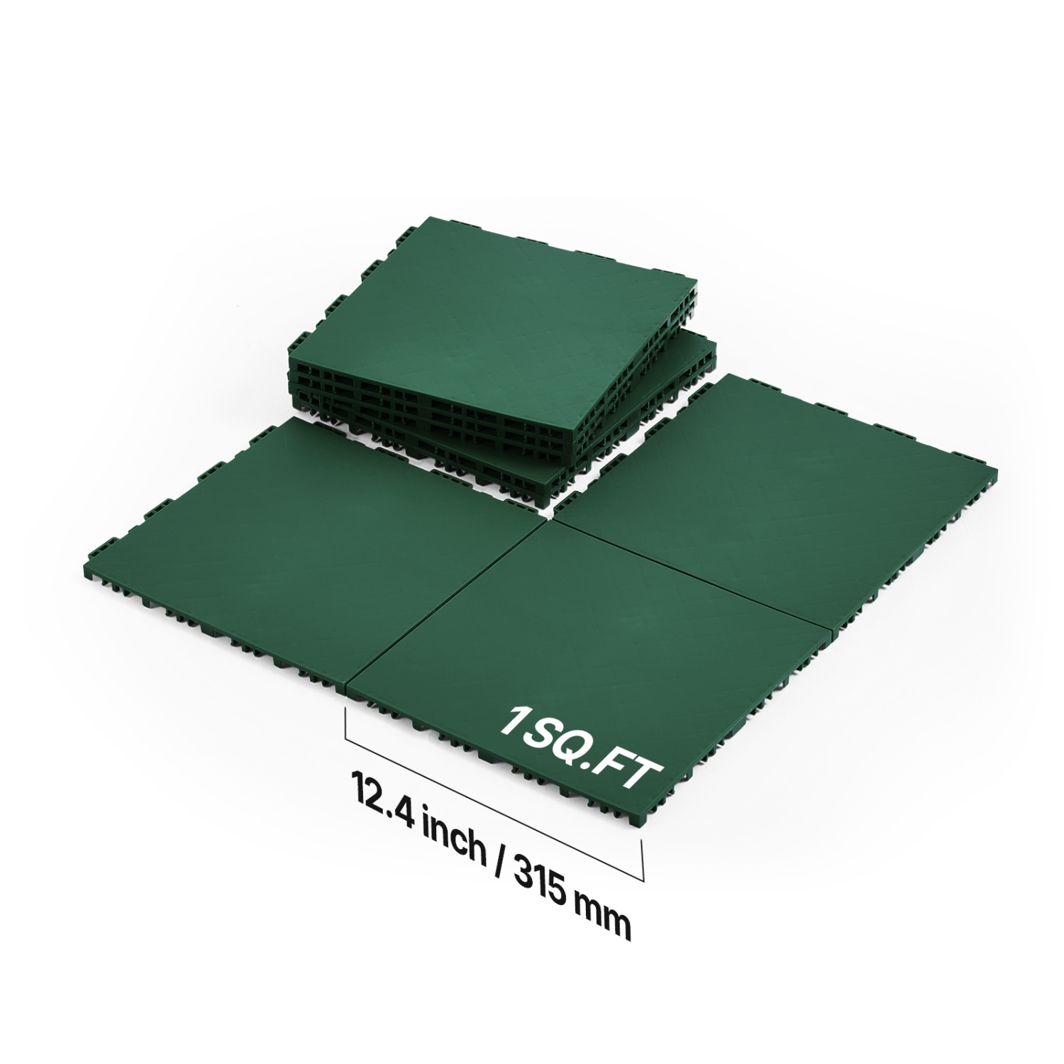 VEVOR 12 x 12 in 8 Pcs Dryland Tiles for Hockey Floor Mat, Interlocking Versatile Training Surface, Dance Floor Tiles, Hockey Training Equipment