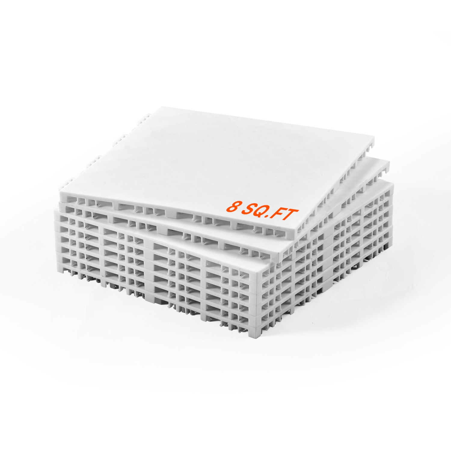 VEVOR 12 x 12 in 8 Pcs Dryland Tiles for Hockey Floor Mat, Interlocking Versatile Training Surface, Dance Floor Tiles, Hockey Training Equipment