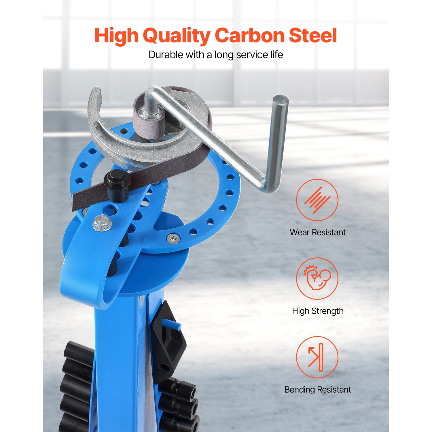 VEVOR 200° Manual Pipe Bender, Pipe Tube Bender with 14 Bending Dies, Heavy-Duty Tube Bending Tool for Copper Aluminum Iron Pipes,for HVAC Air