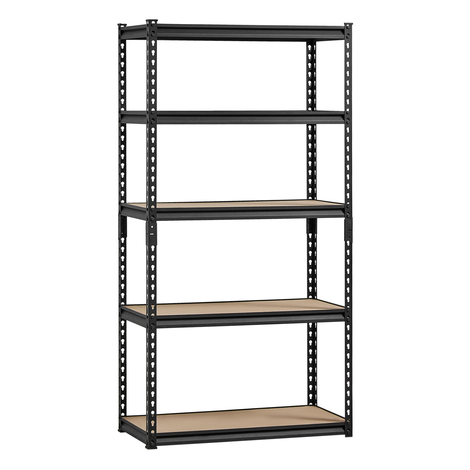 VEVOR 5 Tier Storage Shelves, 2000 lbs, Garage Storage Shelving, 16" D x 32" W x 62.8" H Adjustable Metal Shelves for Garage Shelves Utility Rack