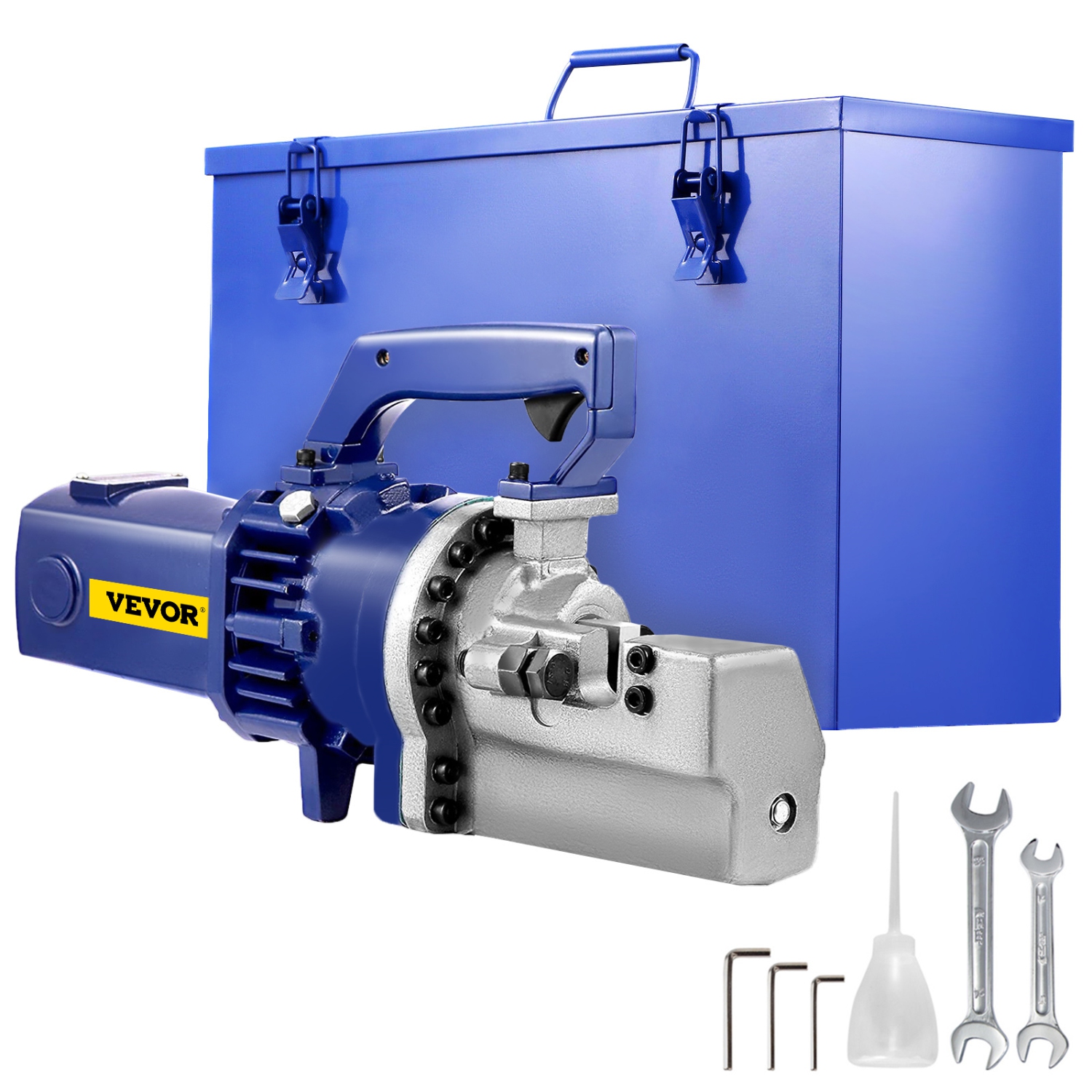 VEVOR 1.7 KW 110 V Electric Rebar Cutter, Electric Hydraulic Rebar Cutter with Adjustable Alloy Steel Blade, Cut 1 in Rebar within 5 secs