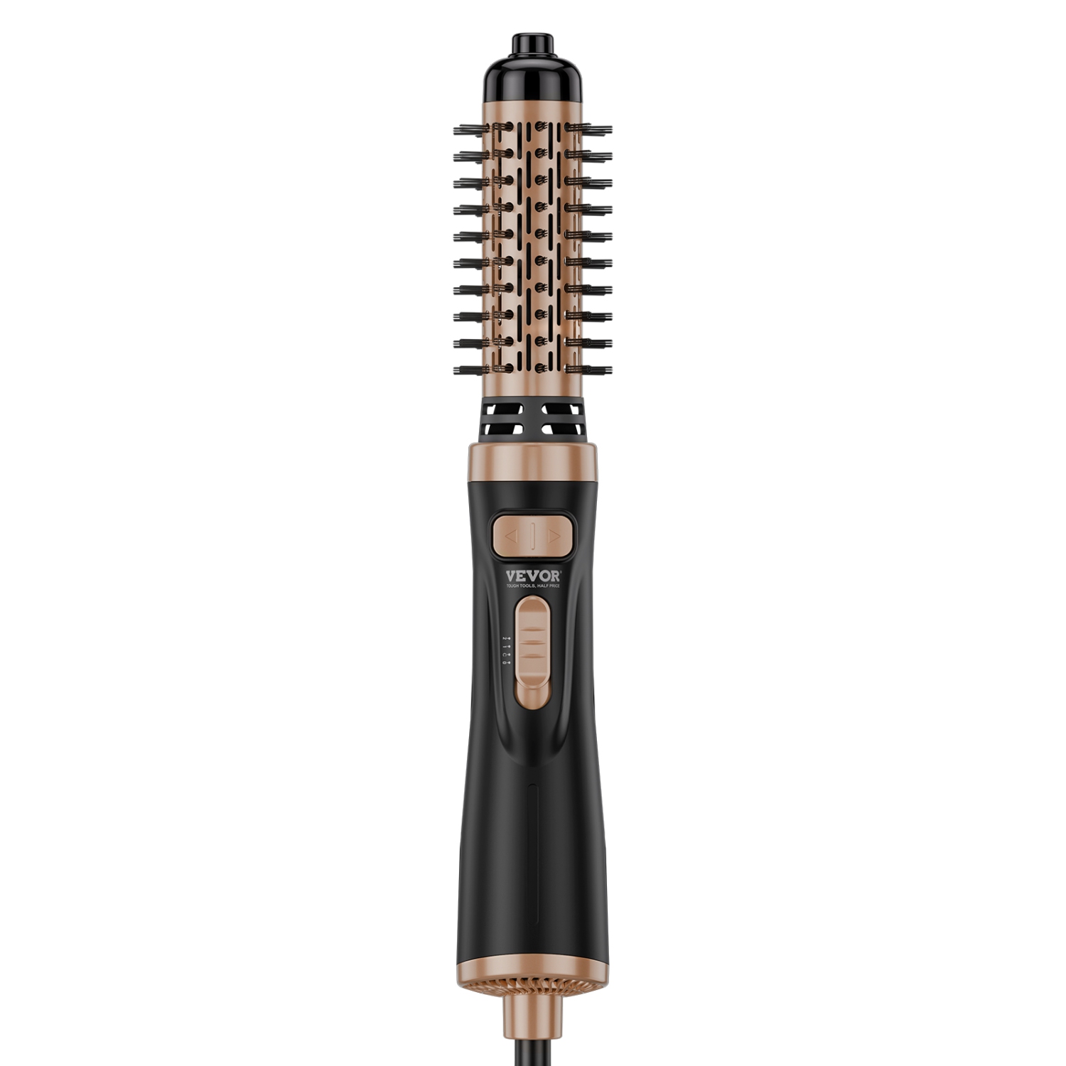 VEVOR 4 in 1 Rotating Hair Dryer Brush, Ionic Hot Air Styling Brush with 1.5" and 2" Ceramic Coated Head,Hair Dryer Styler and Volumizer, 3-Temp Blow