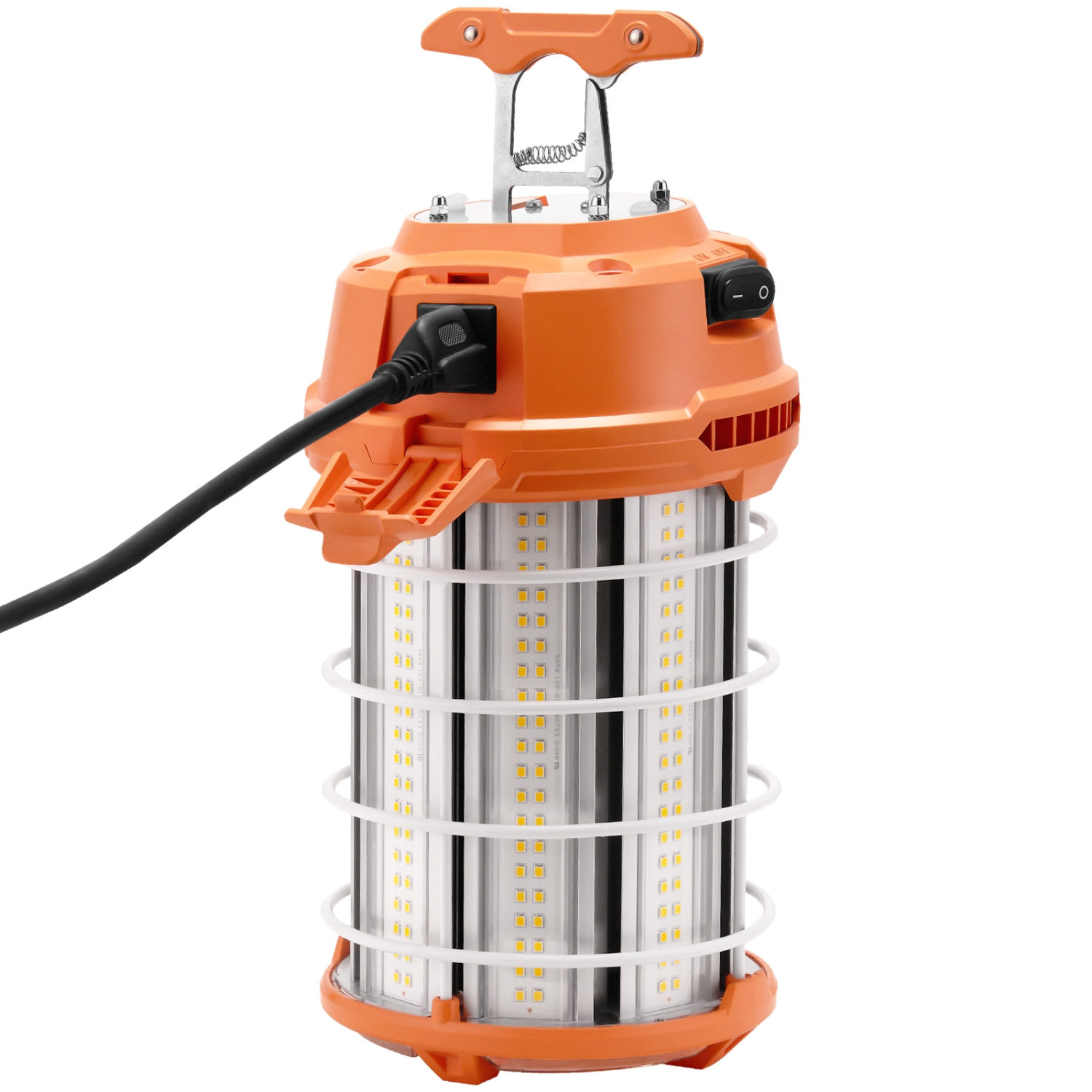 VEVOR 20000lm LED Temporary Work Light, 150W,Construction Lights, 5000K Portable Super Bright & Waterproof & Connected Up to 6 lights, Hanging Job