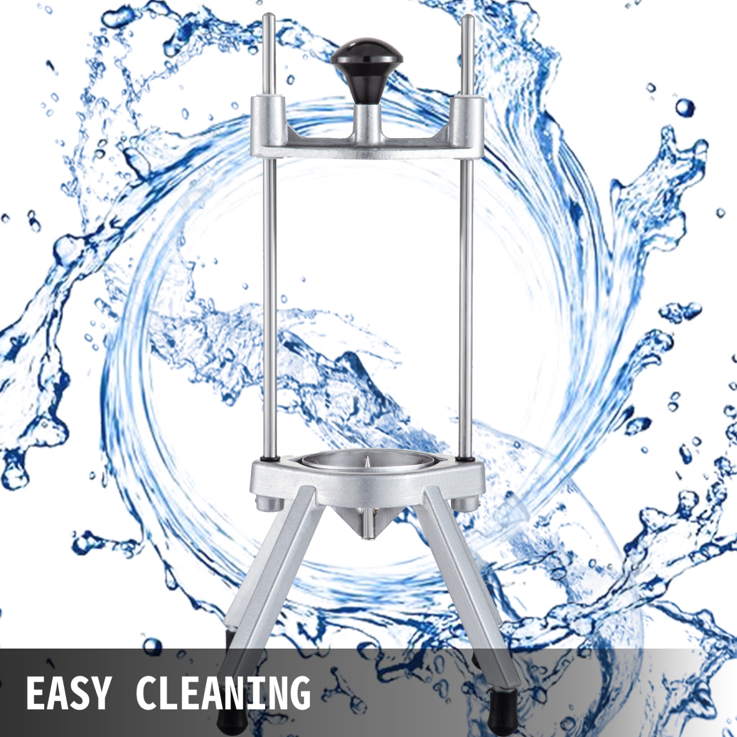 VEVOR 6-Section Commercial Easy Wedger Stainless Steel Blade Fruit Lime Slicer, Lemon Cutter 6 Wedges for Home Bar Restaurant