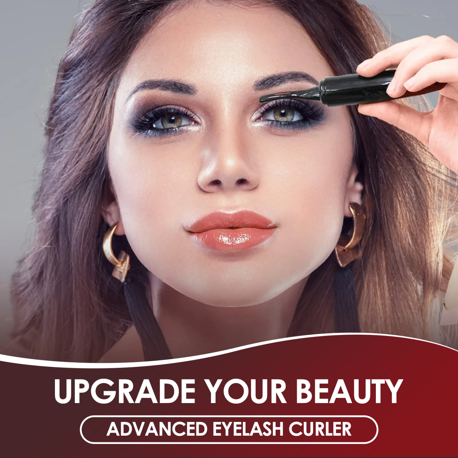 Electric Heated Eyelash Curler, Rechargeable Electric Eyelash Curler with 4 Temperature Modes and LED Display for Women Eyelash Care