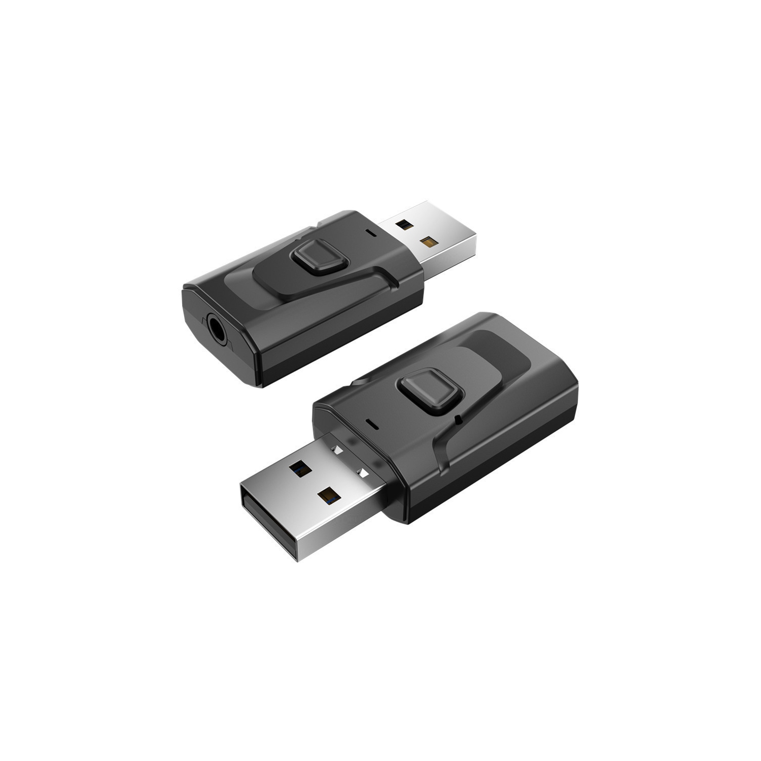 2PCS Émetteur Bluetooth USB pour téléviseur avec son clair, adaptateur audio prêt à l'emploi, adaptateur Bluetooth 5,0 pour TV Car PC, récepteur