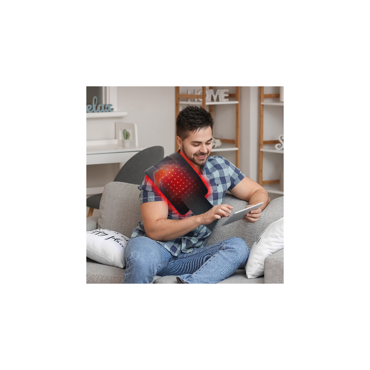 168 LED Red Light Therapy Pad Infrared Body Mat Device Back Muscle Pain Relief