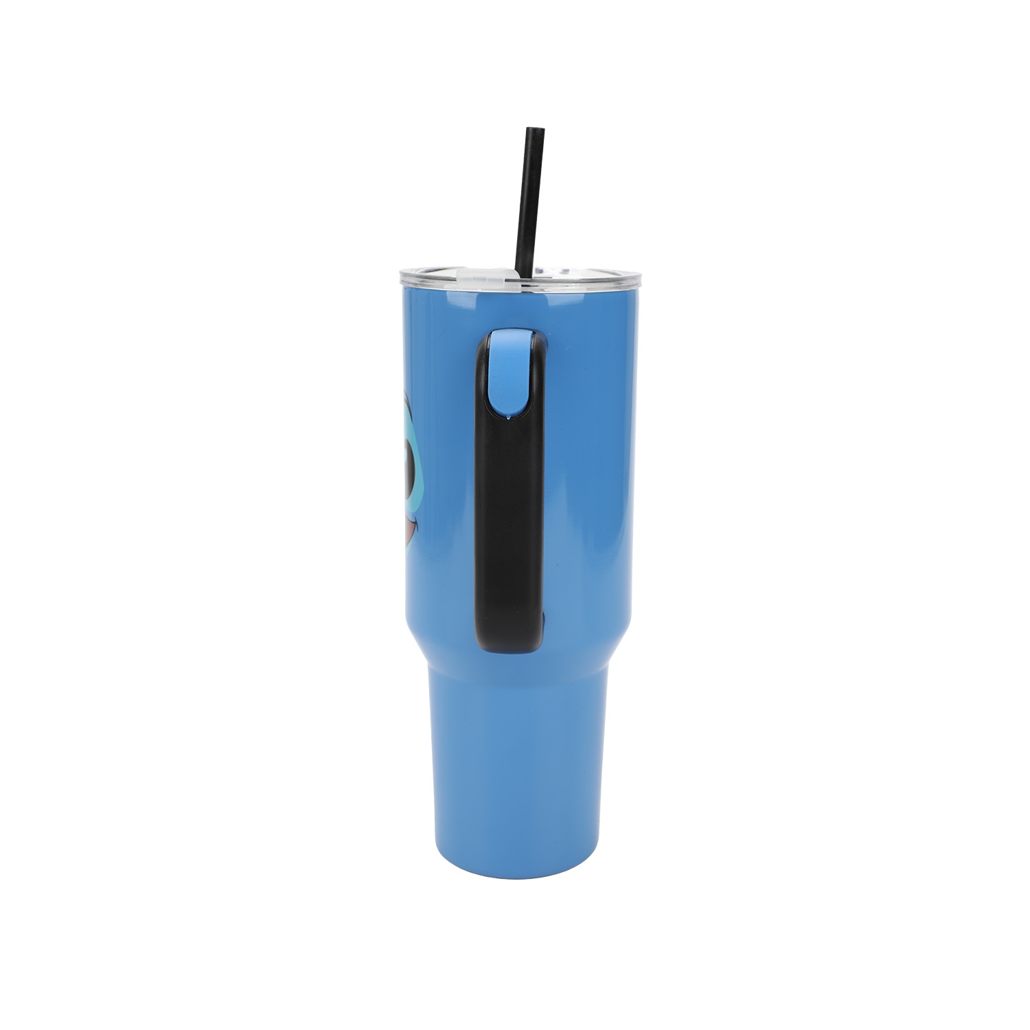 Gobelet en acier inoxydable avec poignée et paille de 40&nbsp;oz