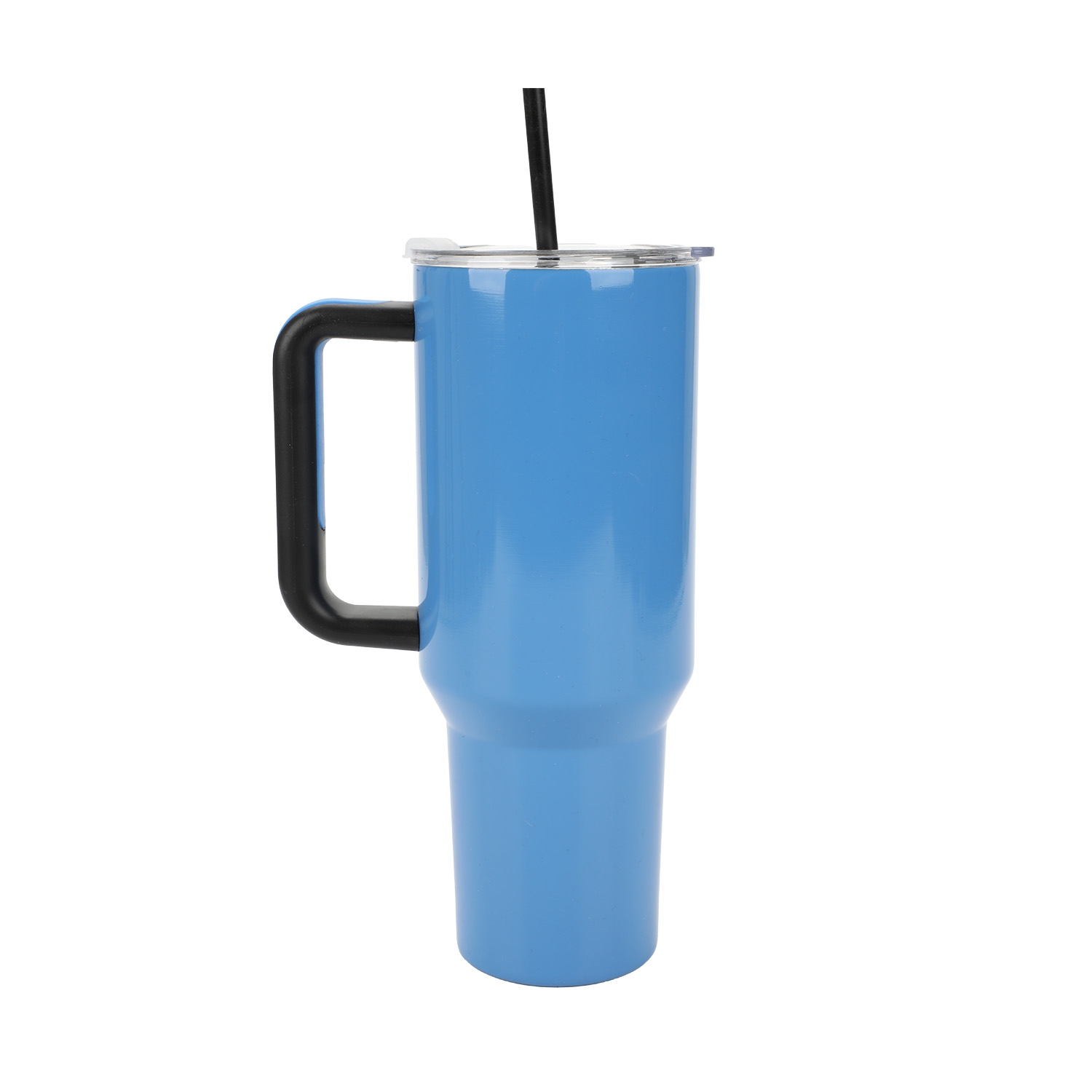 Gobelet en acier inoxydable avec poignée et paille de 40&nbsp;oz