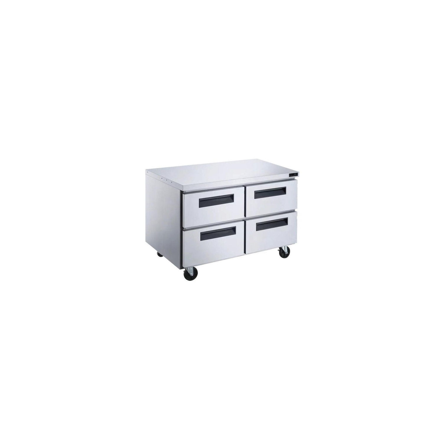 New Air NUR-60-4D 60" Stainless Steel Undercounter Refrigerator - Ideal for commercial kitchens, restaurants and cafeterias