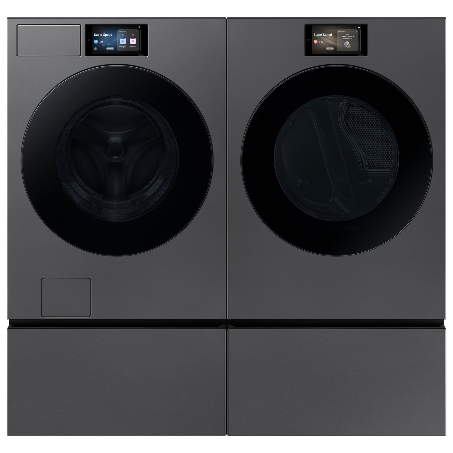 Samsung 6.1 Cu. Ft. High Efficiency Front Load Steam Washer - Dark Steel