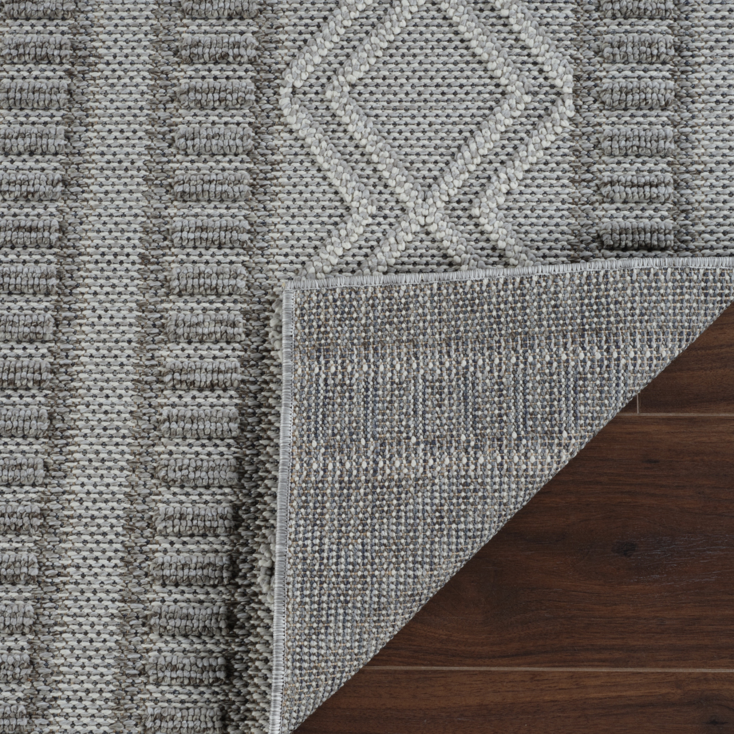 Rug Branch Arvid Contemporary Chevron Grey/Beige Indoor Area Rug