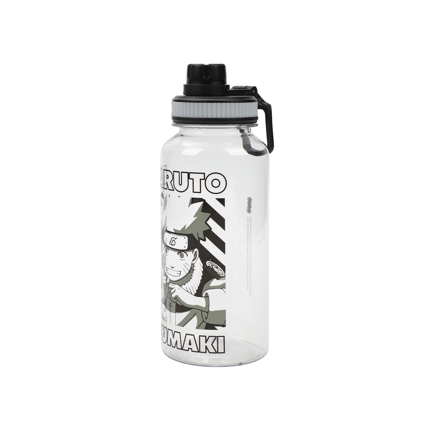 Bouteille d'eau en plastique blanc de 32 oz Uzumaki de Naruto
