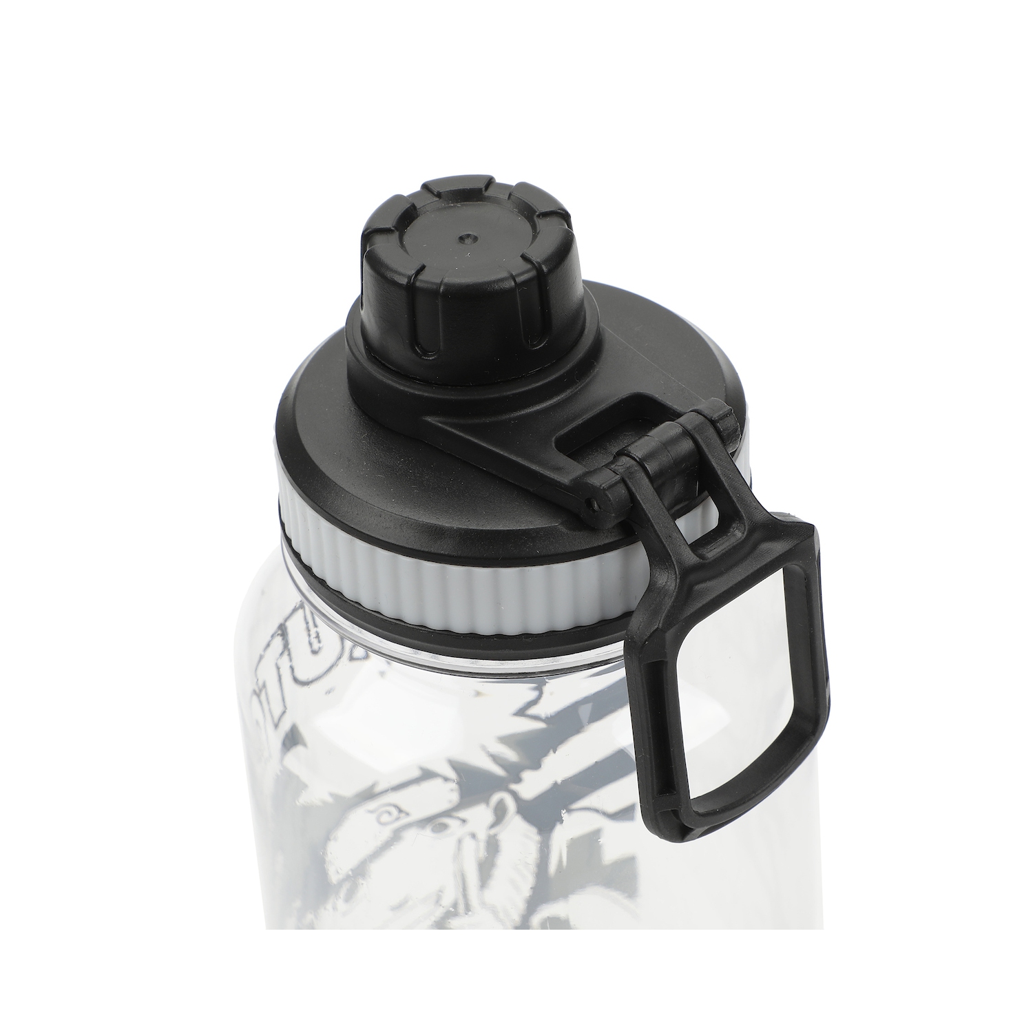 Bouteille d'eau en plastique blanc de 32 oz Uzumaki de Naruto