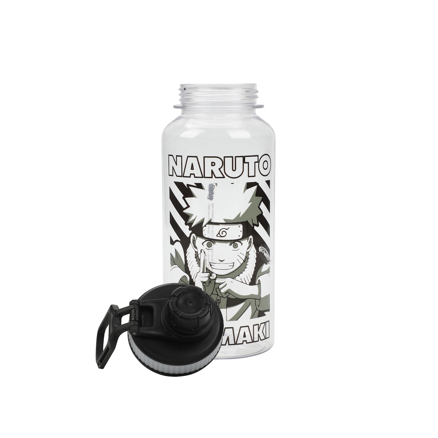 Bouteille d'eau en plastique blanc de 32 oz Uzumaki de Naruto