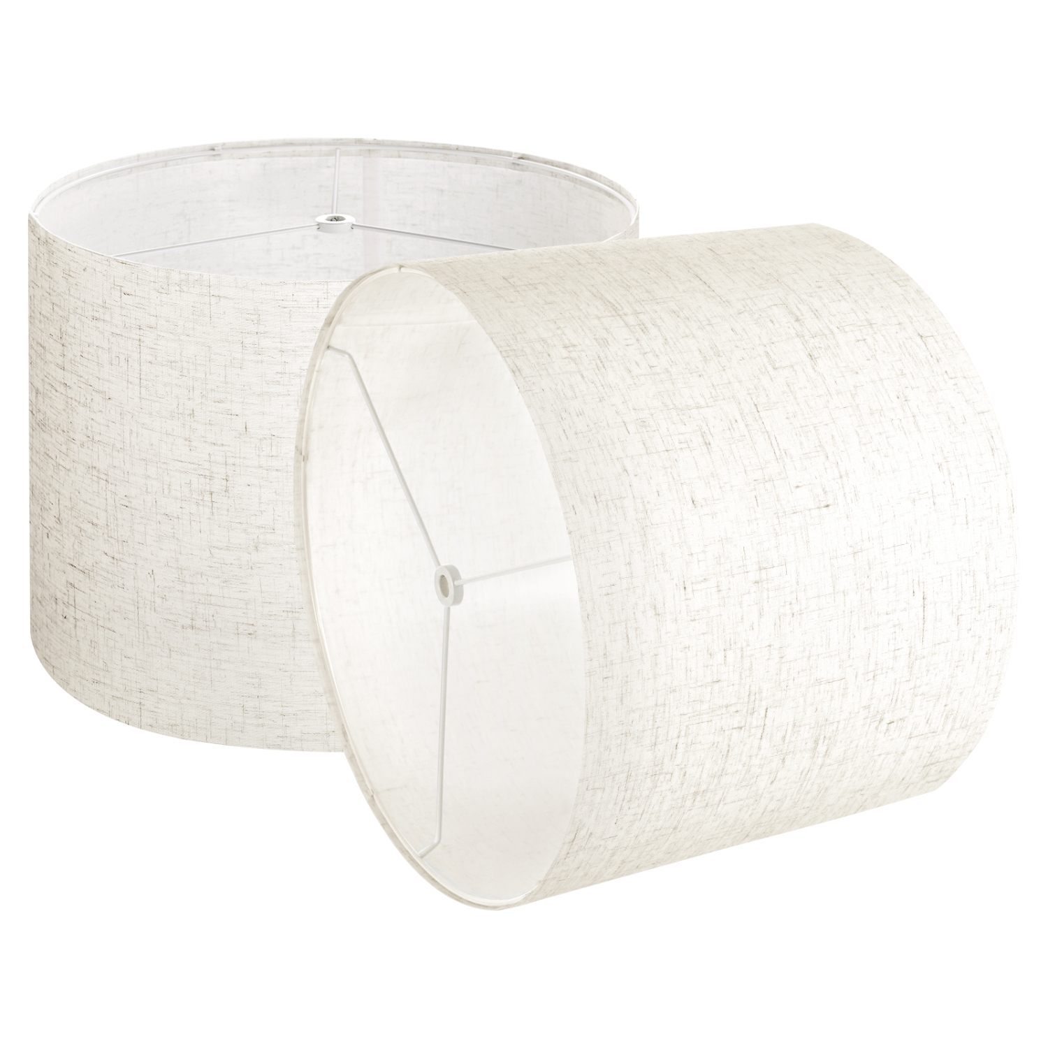 Ensemble de 2 abat-jour en forme de tambour VEVOR, 13&nbsp;po haut x 13&nbsp;po bas x 10&nbsp;po haut, abat-jour moyen en lin tambour, abat-jour de