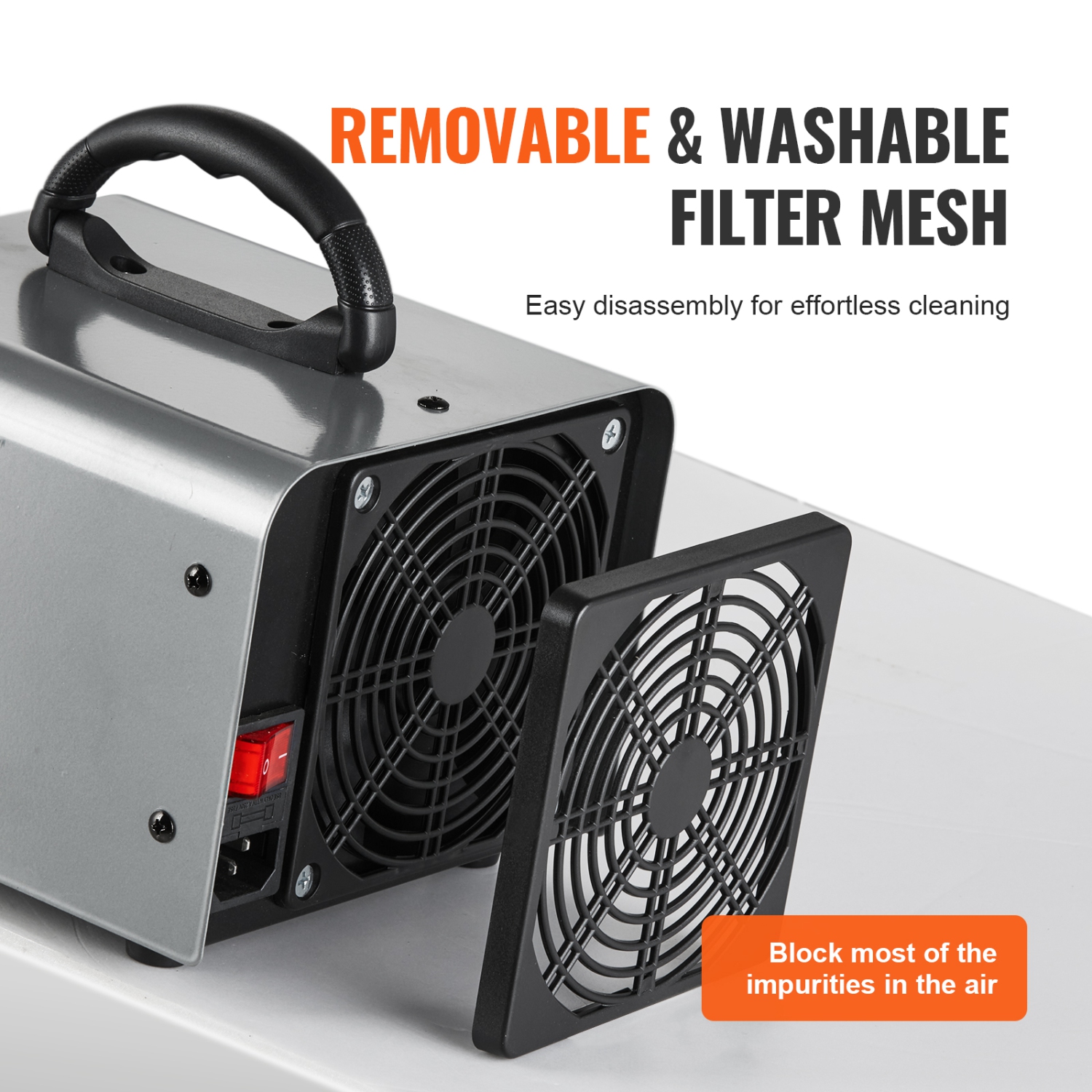 VEVOR 36000mg/h Ozone Generator, Ozone Machine Odor Remover, High Capacity Commercial/Industrial Ozone Generator Machine, Home Air Ionizers